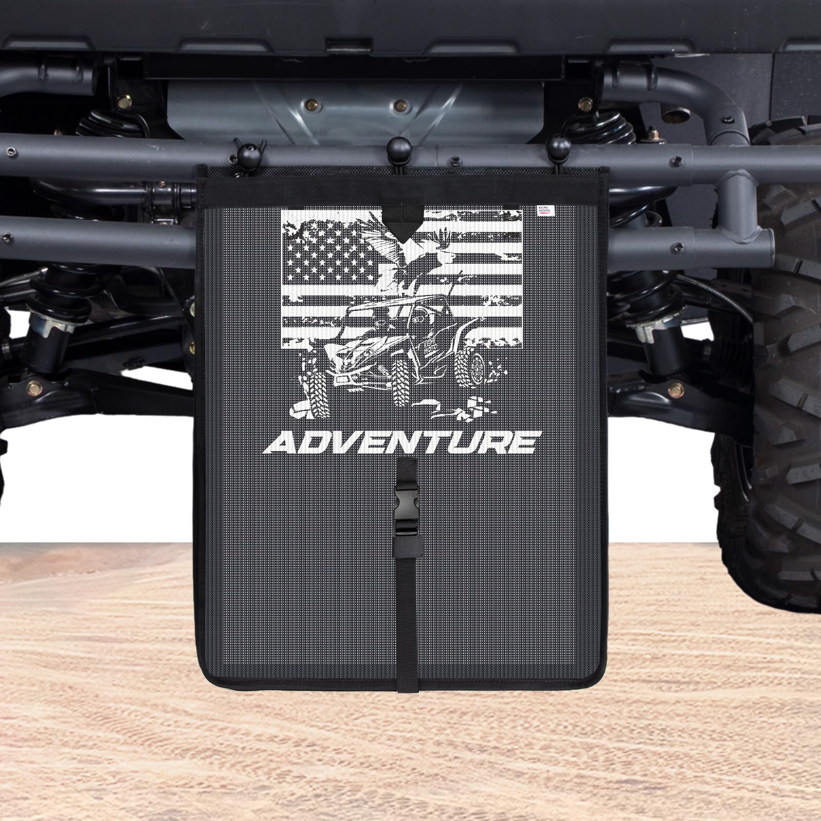 KEMIMOTO Universal Trash Sack Mesh Large Trash Bag for UTV ATV Portable Universal Accessories Compatible with Polaris RZR, Can-A