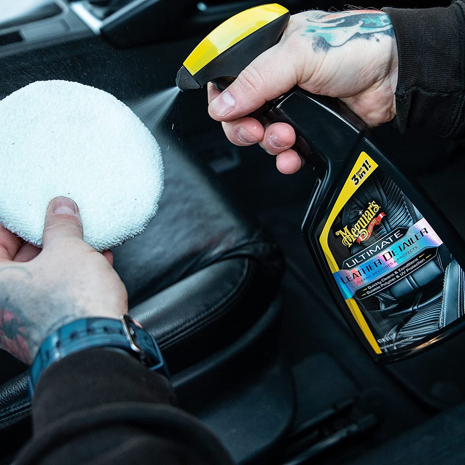 Meguiar'S G201316 Ultimate Leather Detailer - 16 Oz Spray Bottle