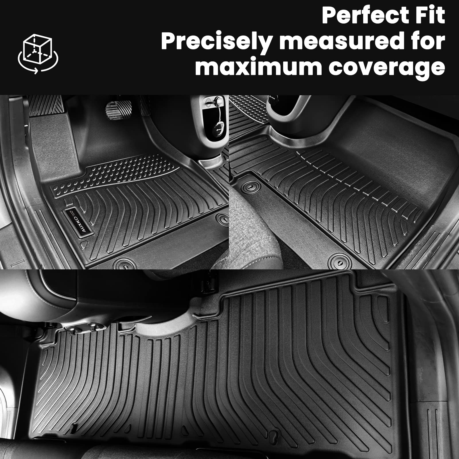 AUXKO TPE Rubber Cargo Liner Floor Mats for Honda CR-V 2023-2026 Non-Hybrid, Lower Mat, Durable All-Weather Protection