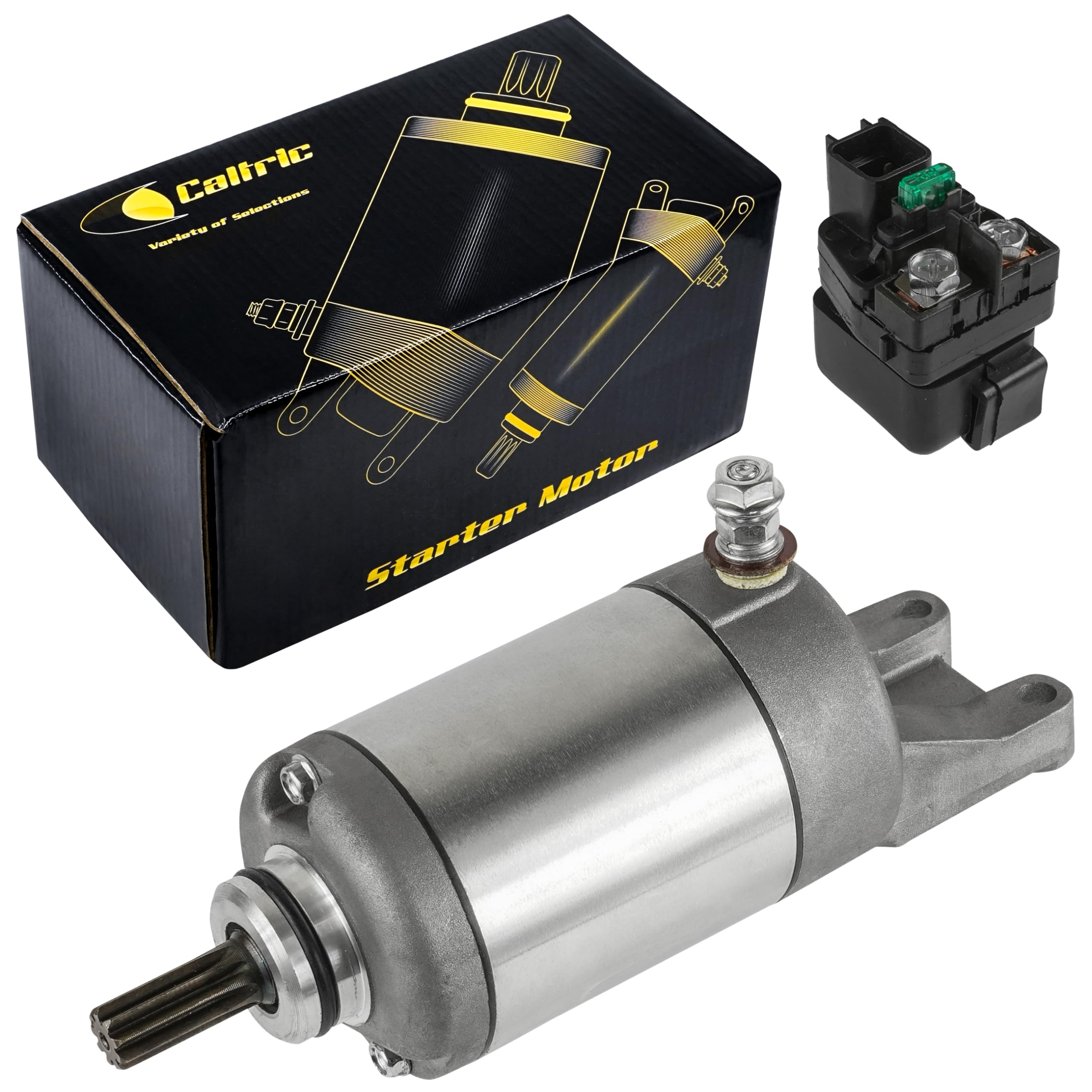 Caltric Starter & Relay Solenoid Compatible with Suzuki Lt-A500X Lta500X Kingquad 500 Axi 2009-2015