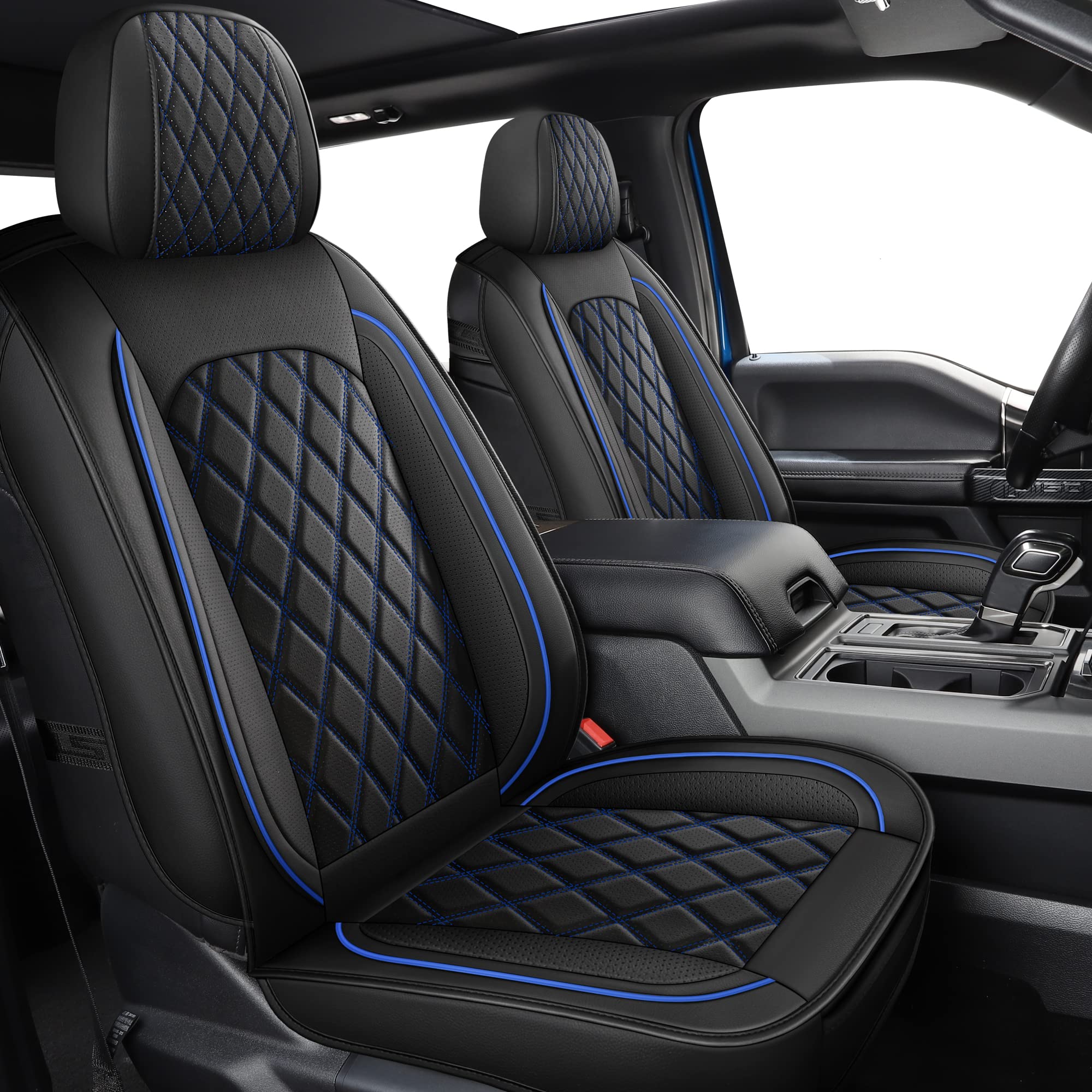 Mirozo Seat Covers Full Set,Waterproof Faux Leather Seat Covers Automotive Seat Covers Car Seat Protector For Suv Pick-Up Truck