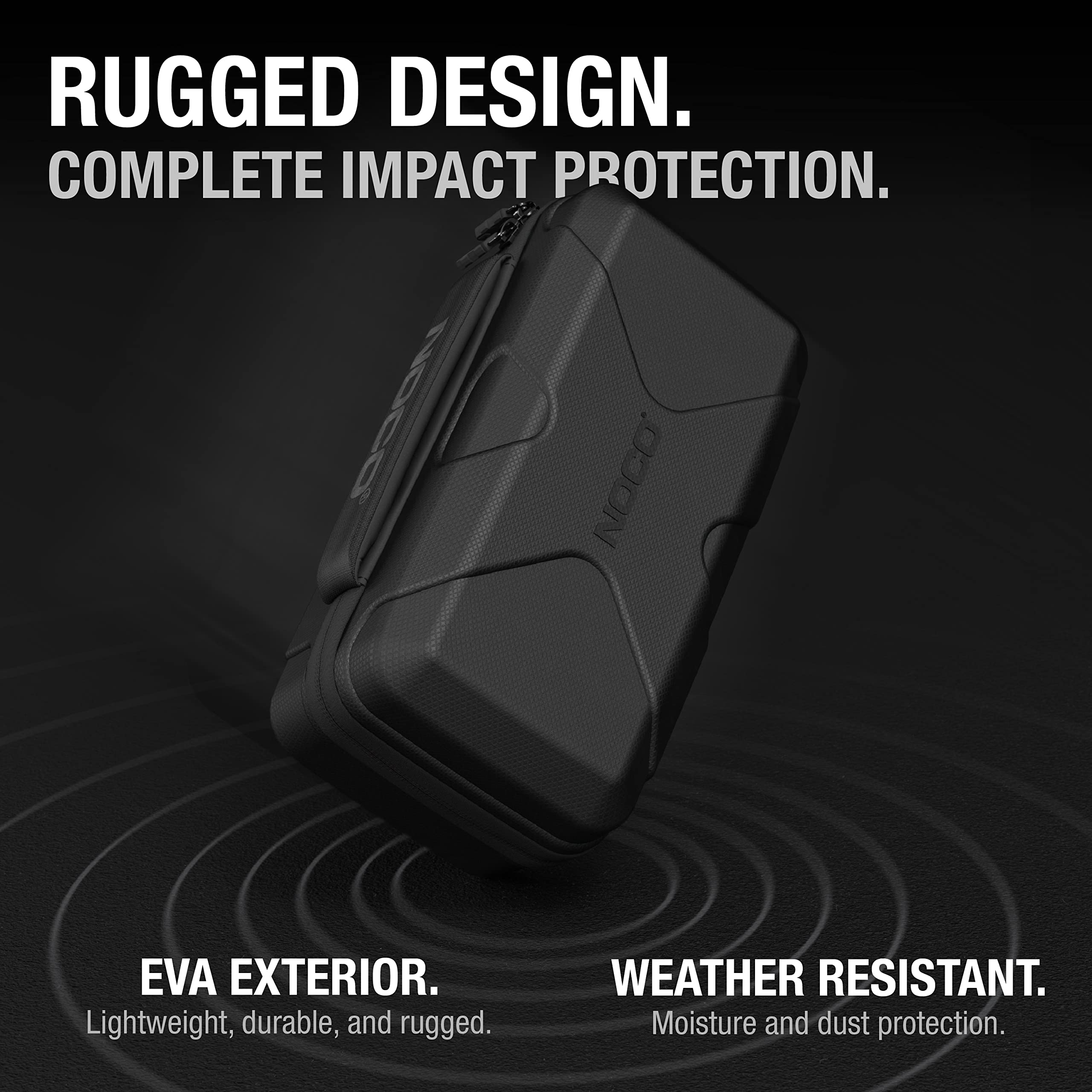 NOCO GBC101 EVA Protection Case for GBX45 Jump Starter, Black, Durable Ethylene Vinyl Acetate Material