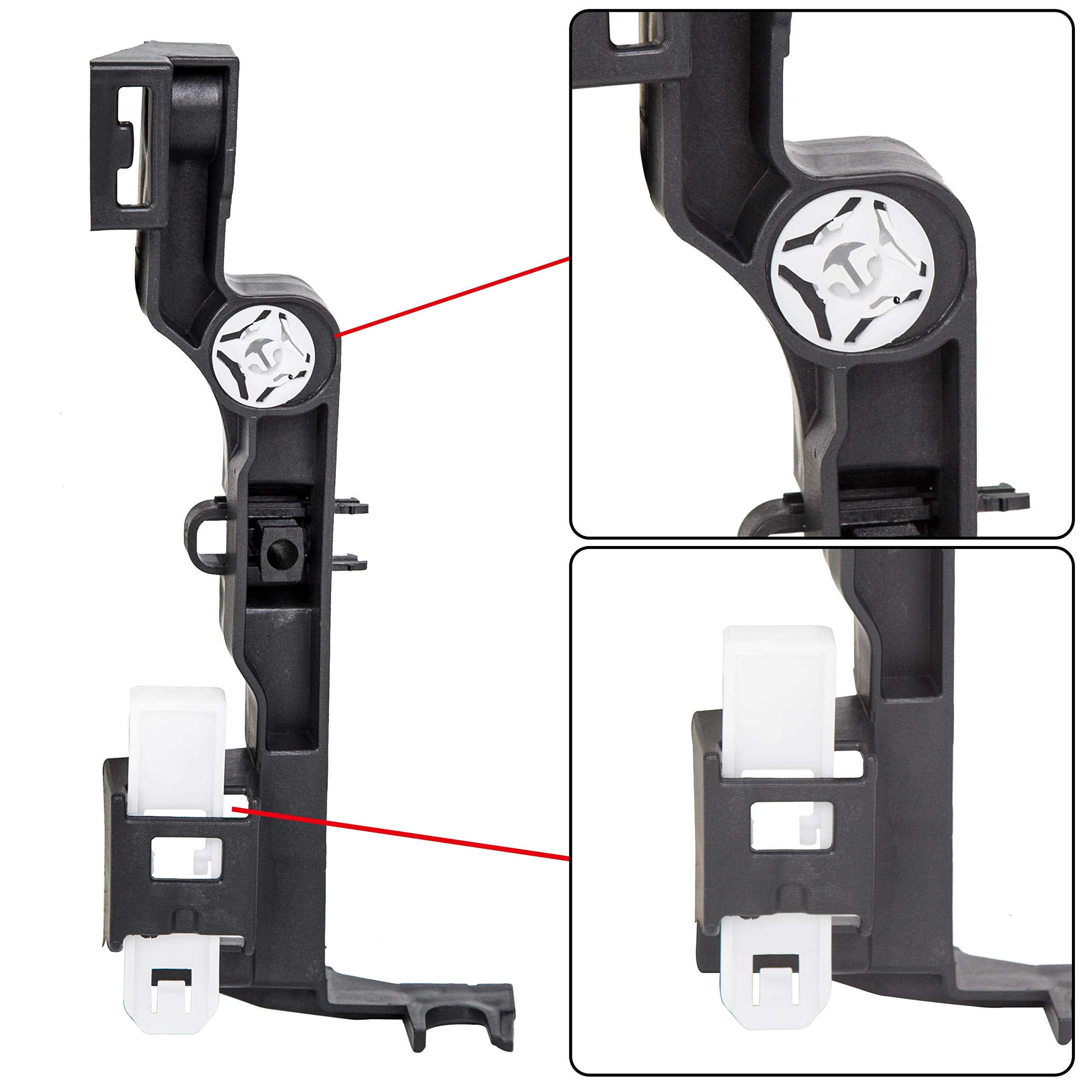 Ecotric Left Headlight Mounting Bracket Compatible With 2009-2020 Dodge Ram Truck 1500 2500 3500 4500 5500 Compatible With 2019-