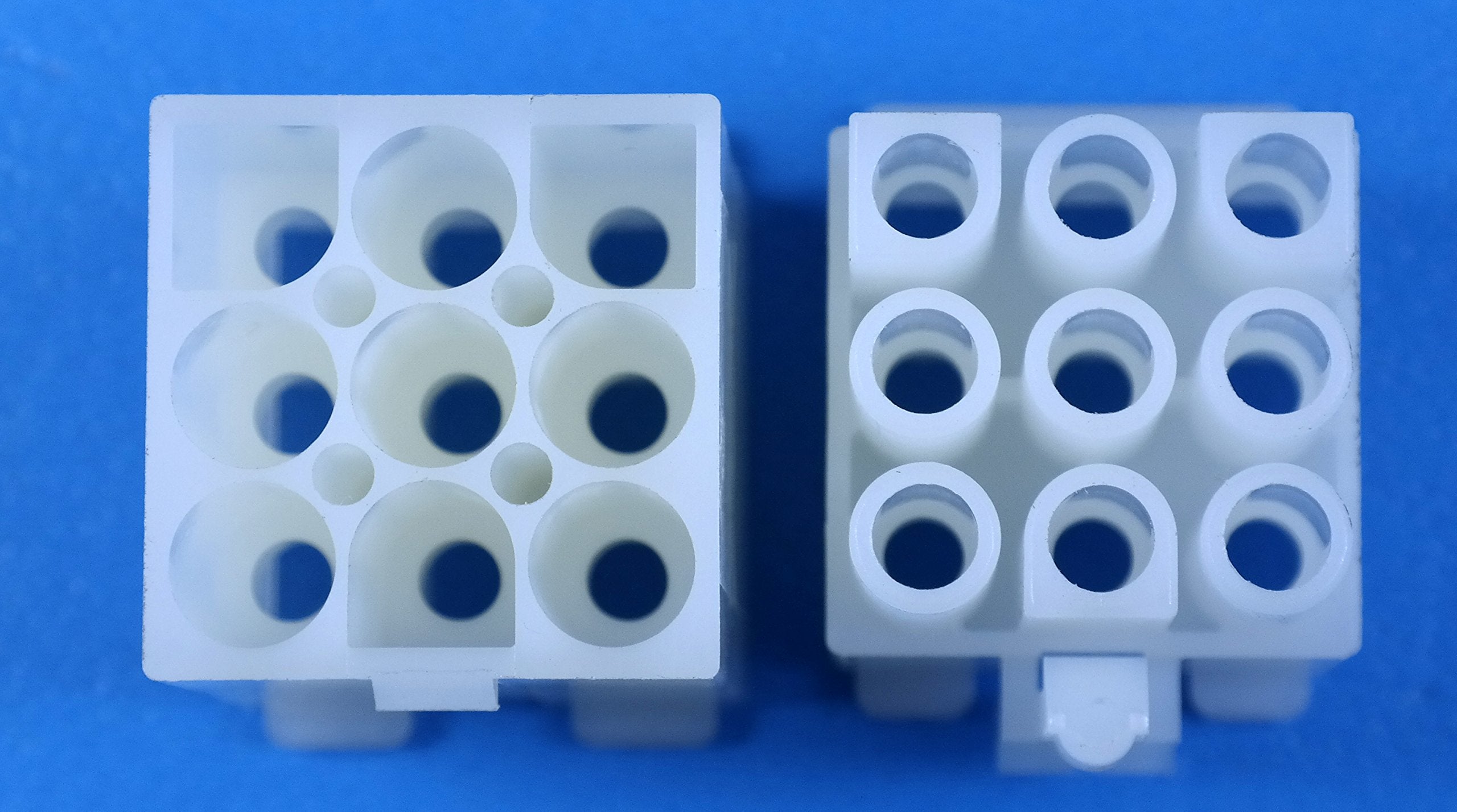 Molex Connector Lot, (9 Circuit ) W/14-20 Awg .093 Pins, Free Hanging, Pitch - Mating Interface .264 (6.04Mm), 94V-2 - 3191 Seri