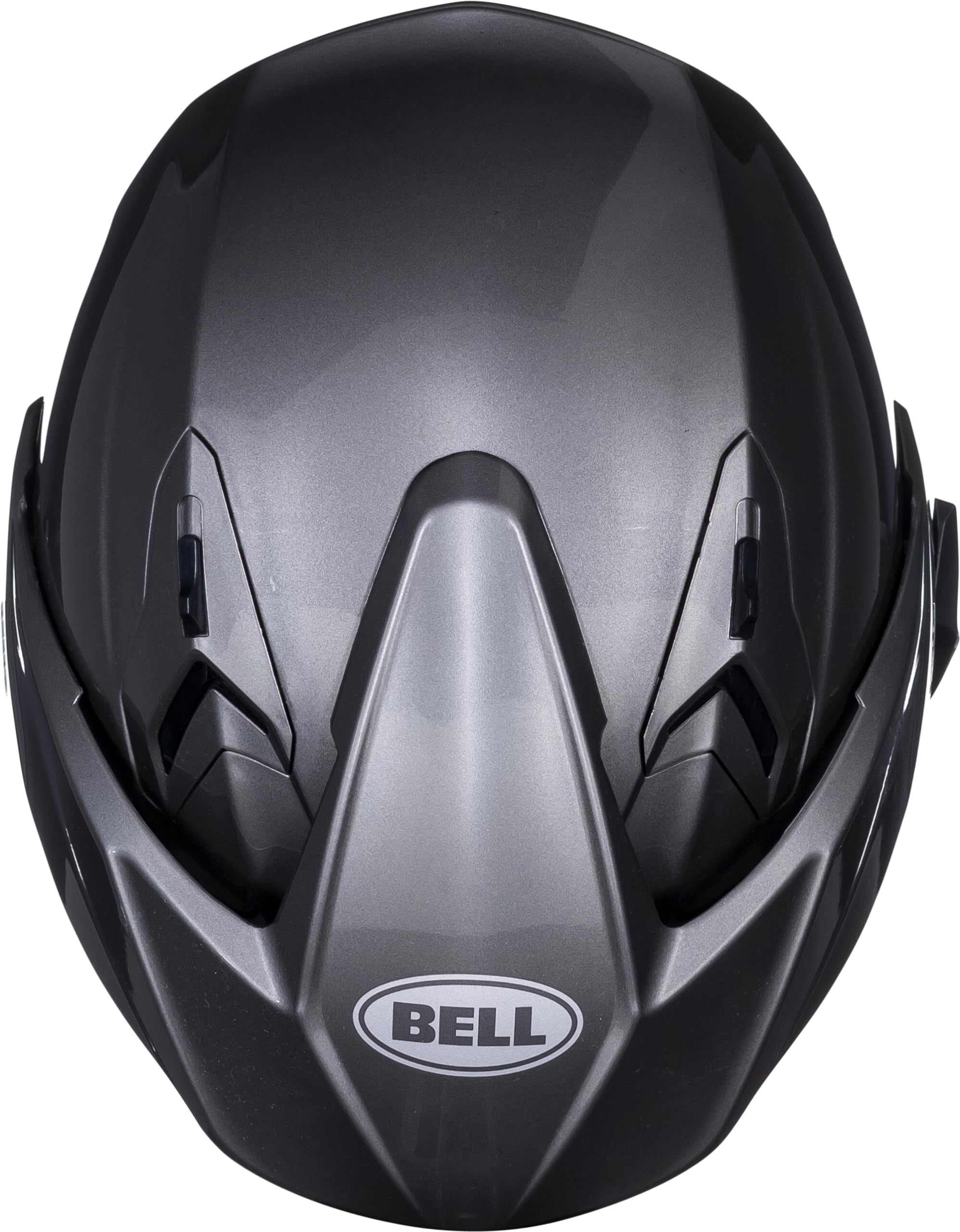 BELL Mag-9 Open Face Motorcycle Helmet - Large, Solid Gloss Titanium, Polycarbonate, Model 7000744