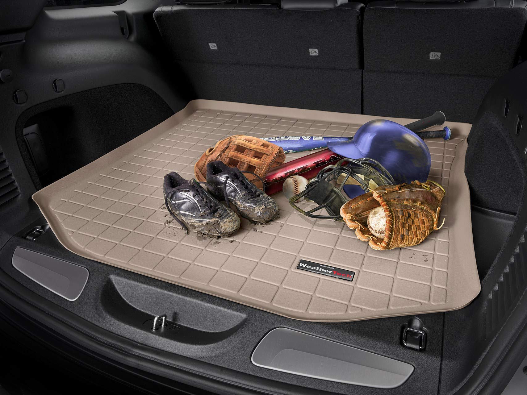 Weathertech Cargo Trunk Liner For Bmw X3 M, X3 M Competition, X3 M40I, X3 30I - Behind 2Nd Row (401086) Black