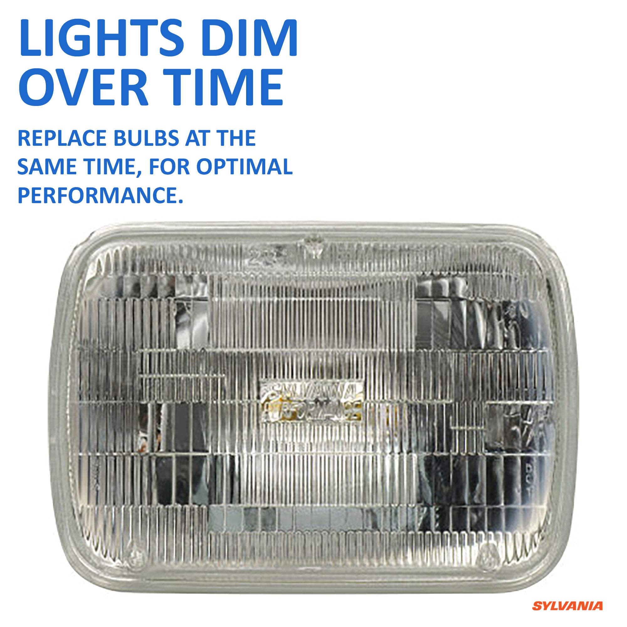 SYLVANIA H6054 SilverStar High Performance Halogen Headlight - Brighter & Whiter Light, 1 Bulb, White