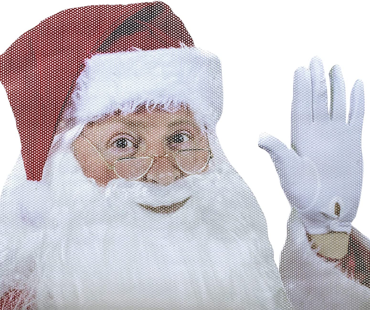 Ride with Santa, Car Window Cling (Left)