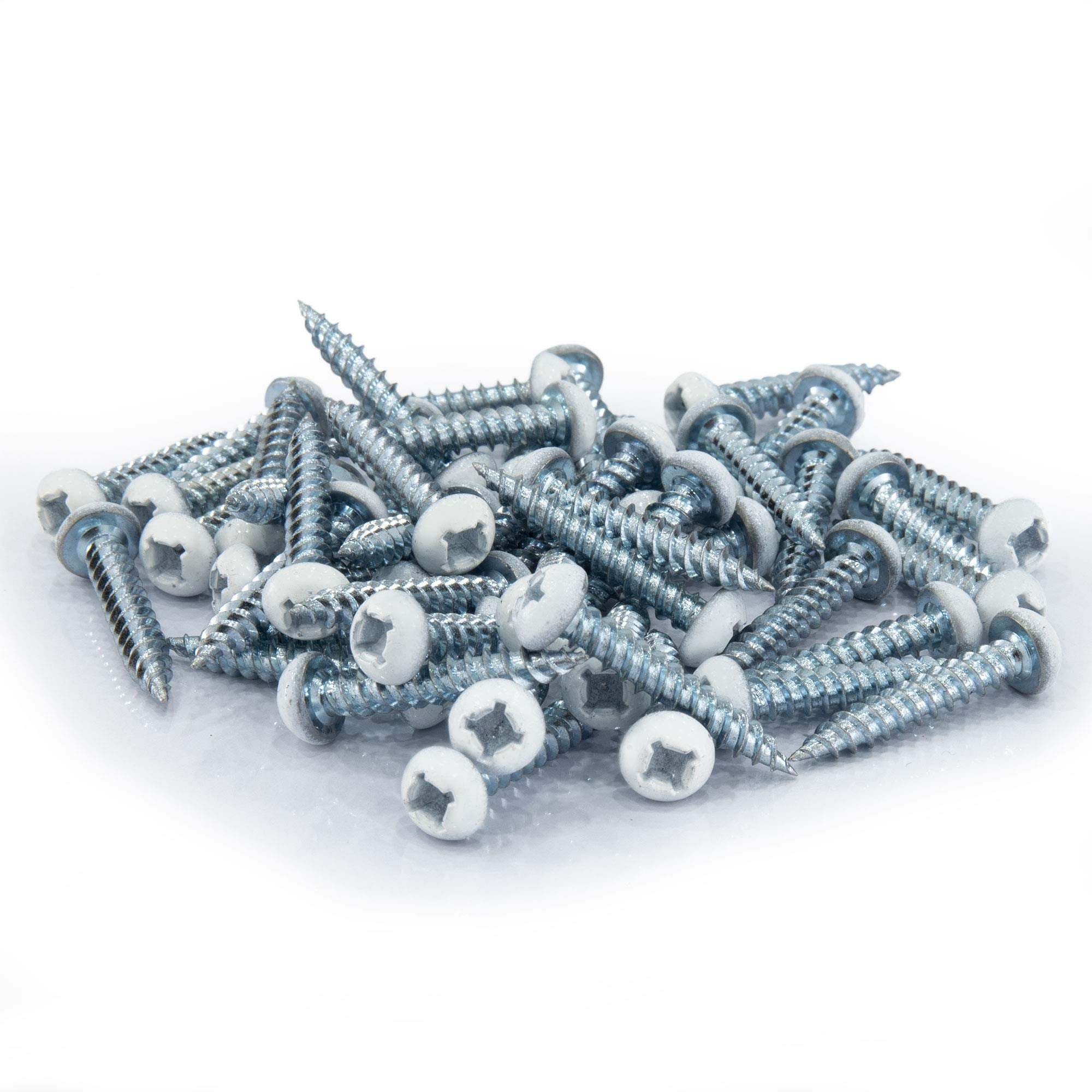 8x1 Pan Head Metal RV Screws | Polar White | Multi-Pack | RV Interior Screws | Factory Finished Look | (250)