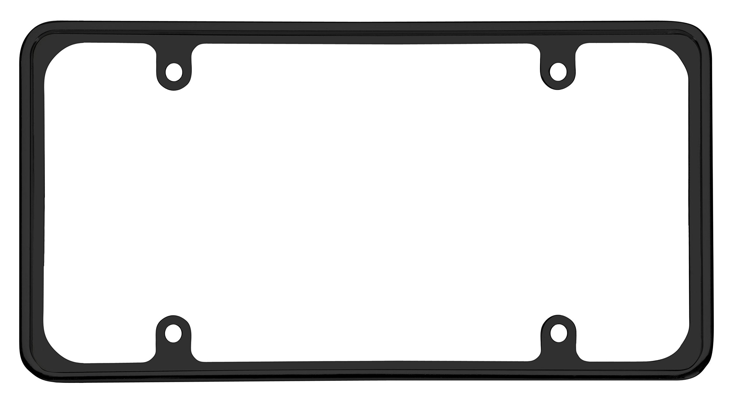 Cruiser Accessories 30650 License Plate Frame - Perimeter, Black