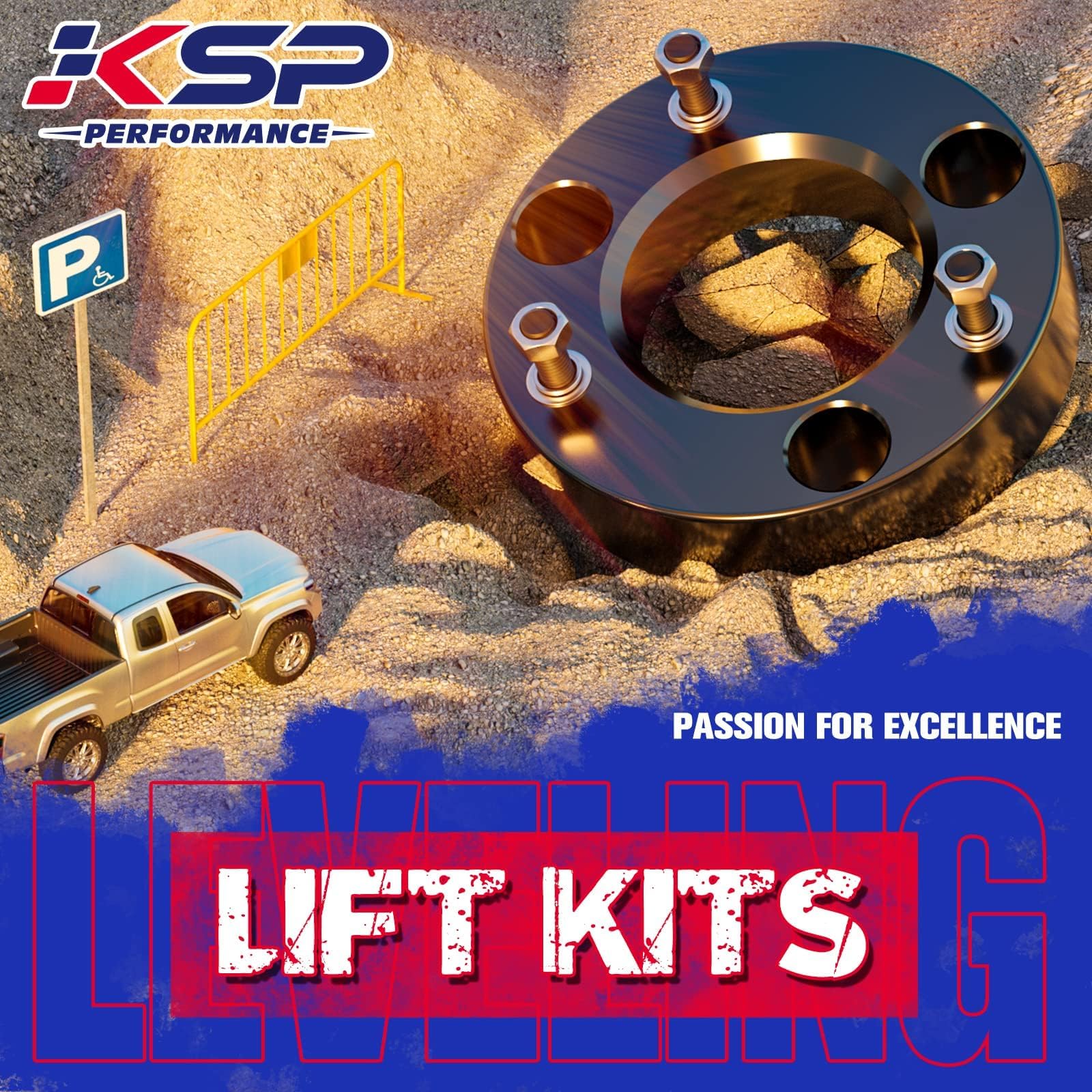 Ksp 2In Level Kits For F150 2004-2025,2'' Front Leveling Lift Kits Compatible With Expedition 03-18,Mark Lt 2005-2008, Aluminum