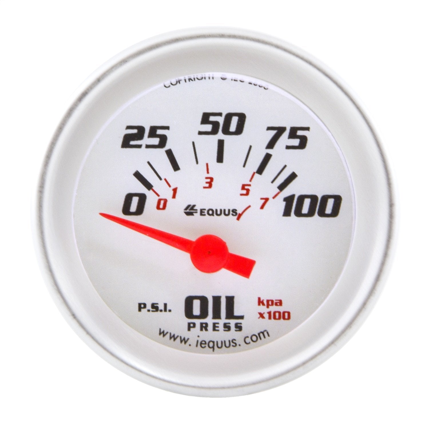 Equus 8264 2 Electric Oil Pressure Gauge With Multi Color Back Light