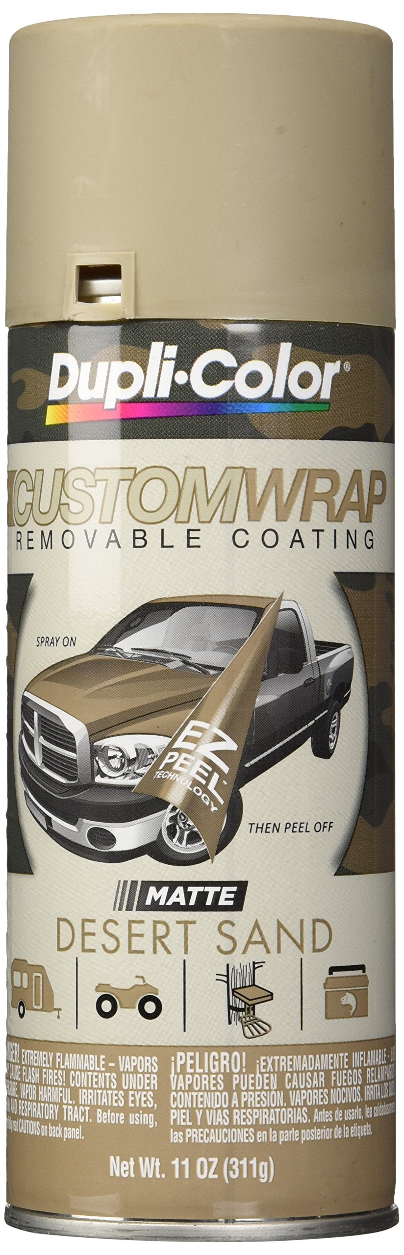 Dupli-Color Ecwrc8510 Custom Wrap Matte Removable Automotive Paint - Desert Sand Spray Paint - 11 Oz. Aerosol Can