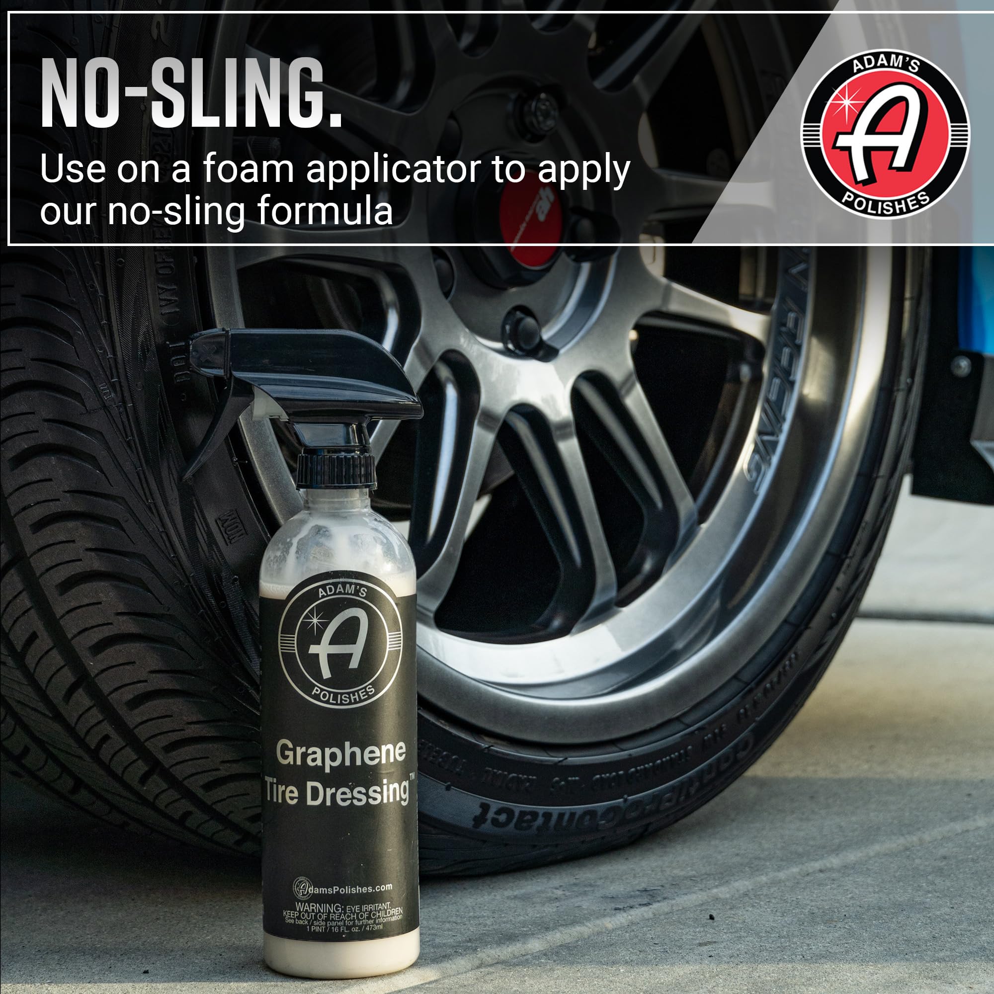 Adam's Polishes Graphene Tire Dressing Combo - Premium Tire Care for Enhanced Shine and Protection