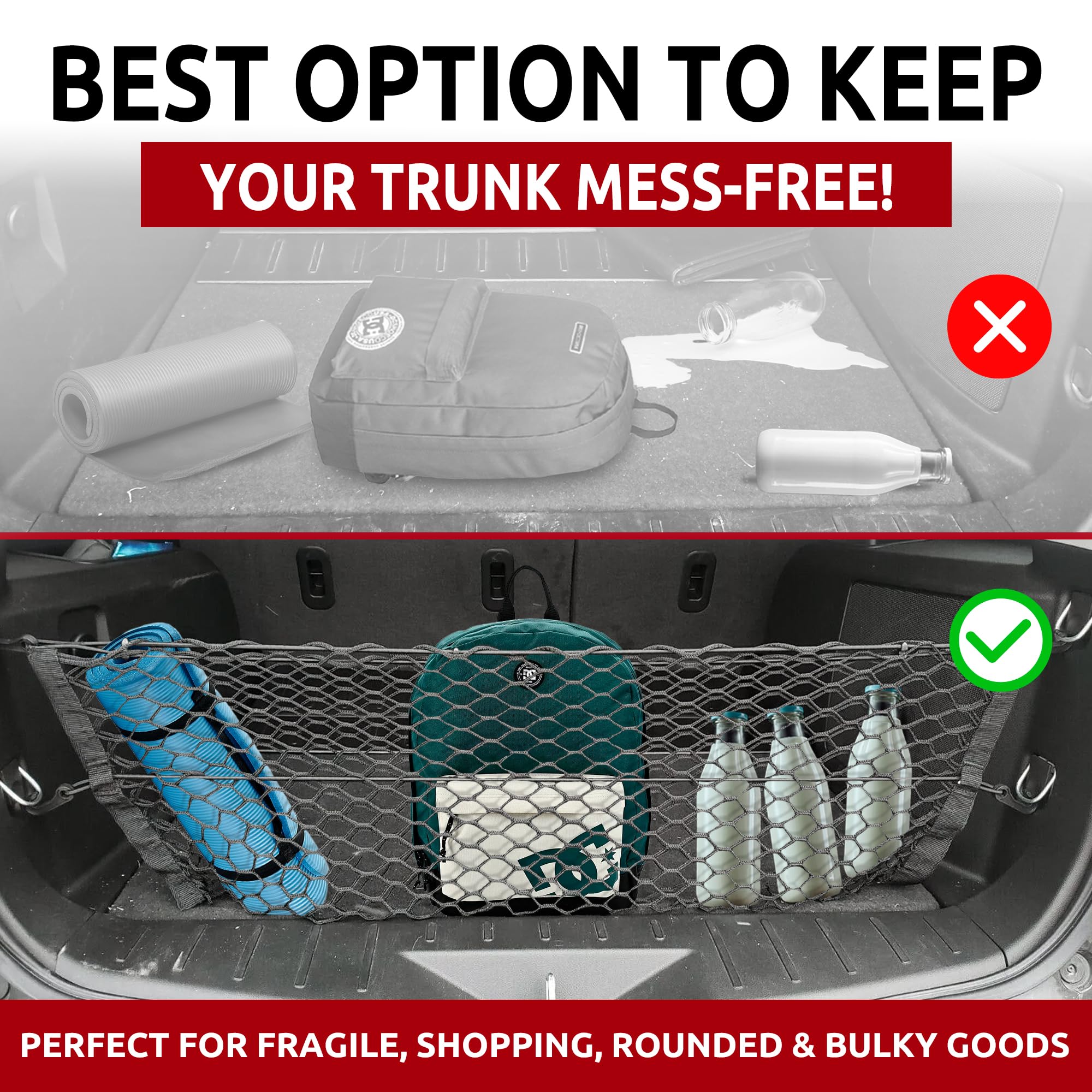 Trunknets Inc Envelope Trunk Cargo Net For Chevrolet Equinox 2010 2011 2012 2013 2014 2015 2016 2017 NEW