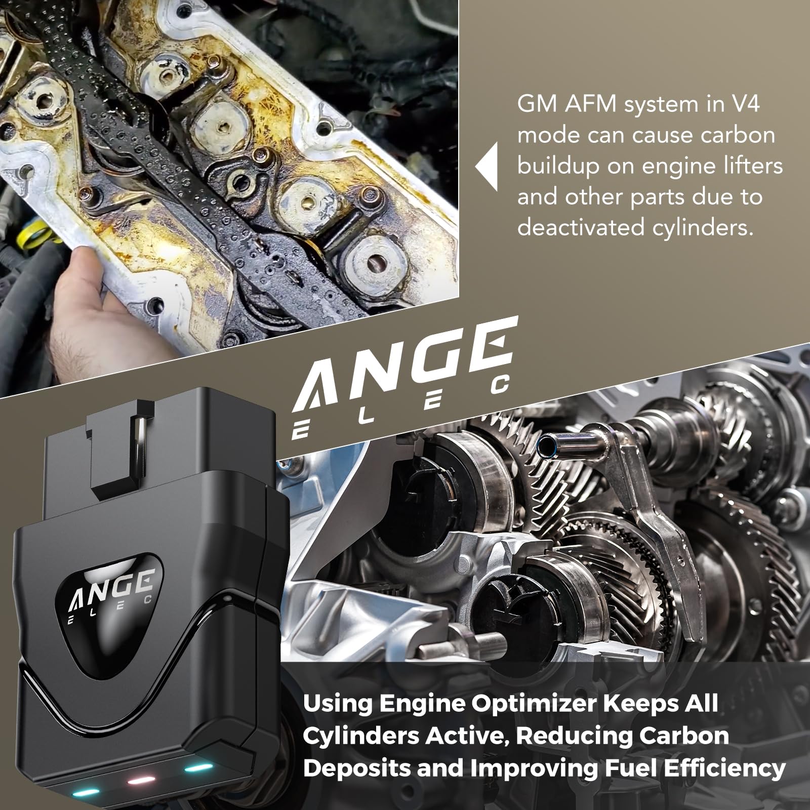 ANGE ELEC AFM DFM Disabler AG001 for GM Chevy 5.3 - Active Fuel Management DOD Delete for Silverado, Tahoe, Sierra, Yukon