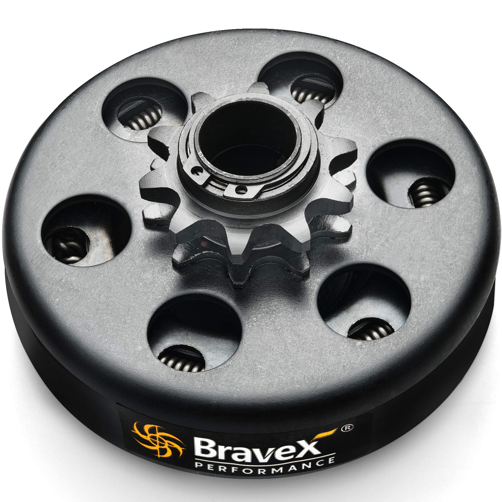 Bravex Centrifugal Clutch, Go Kart Clutch 3/4'' Bore 10 Tooth For #40/41/420 Chain Fun Kart Mini Bike Upgrade