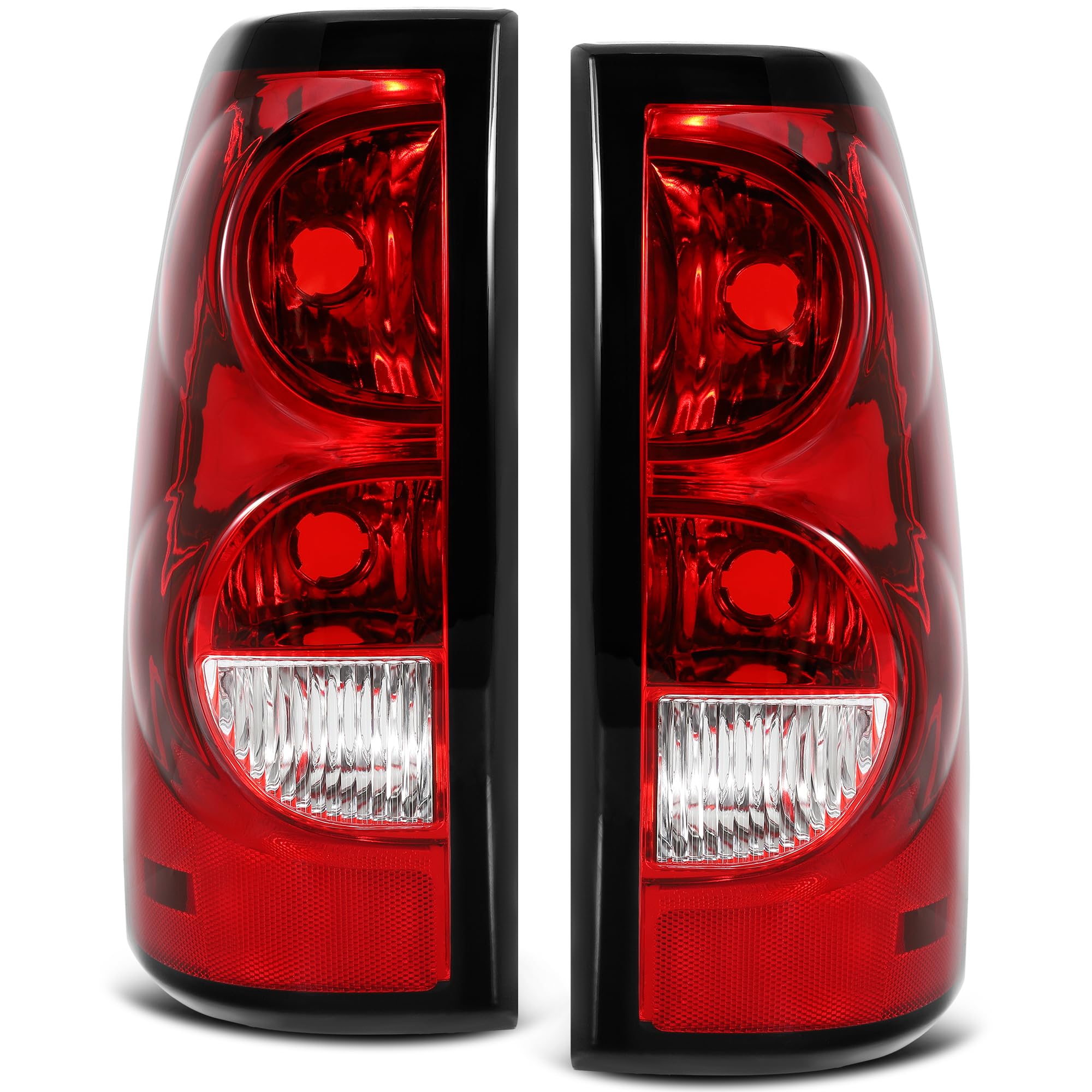 Daume Tail Lights Rear Lamp Compatible With 2003 2004 2005 2006 Chevy Silverado 03 Silverado 04 Silverado 05 Silverado 06 Silver