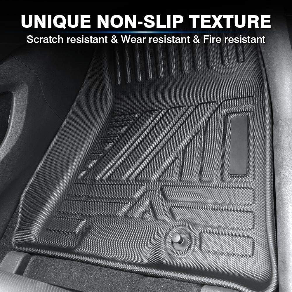 All Weather Custom Fit Rubber Mats For 2018-2023 Toyota Tacoma, Toyota Tacoms Floor Mats, Full Set Includes 1St And 2Nd Rows Max