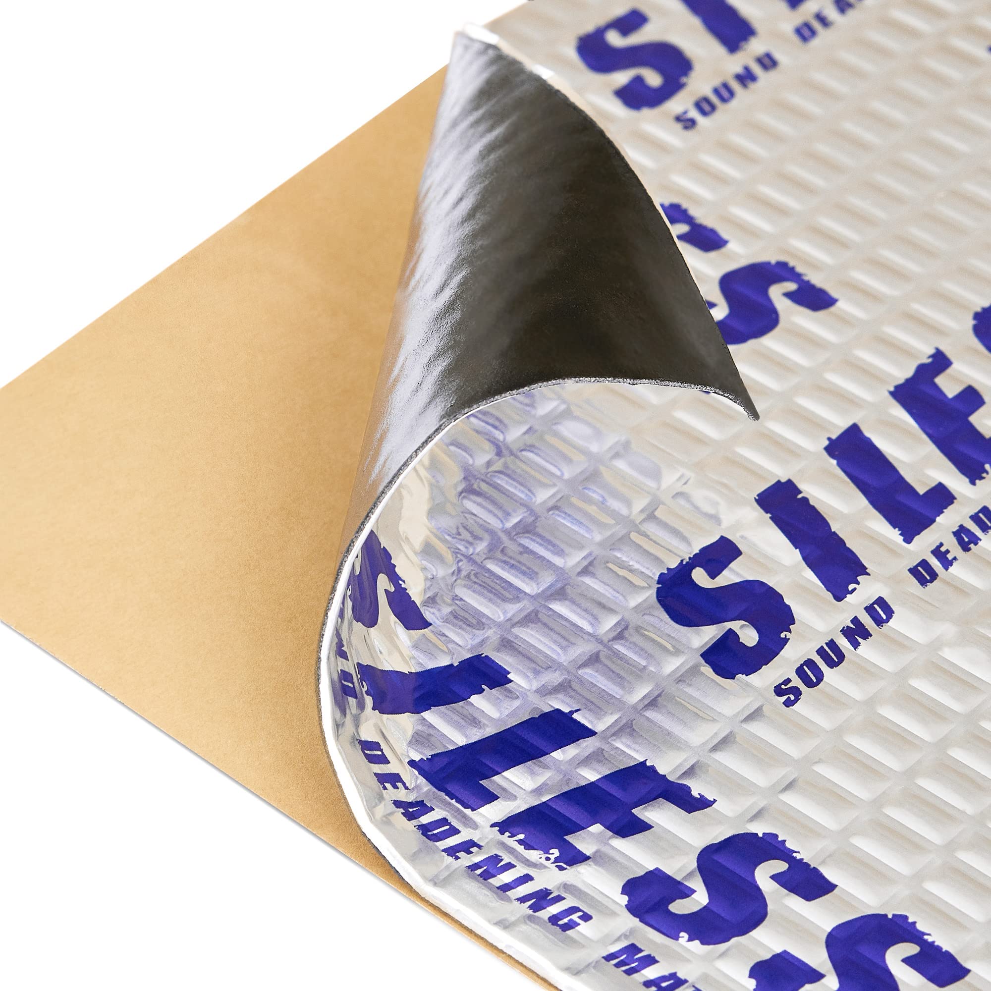 Siless 50 mil (1.3mm) 26 sqft Car Sound Deadening mat - Butyl Automotive Sound Deadener - Noise Insulation and Vibration Dampeni