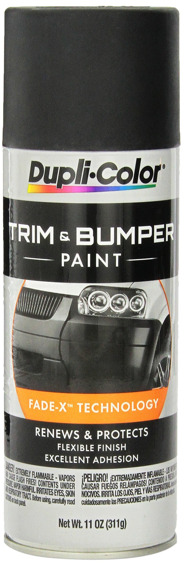 Dupli-Color ETB101000 Trim and Bumper Spray Paint - Black -11 oz. Aerosol Can