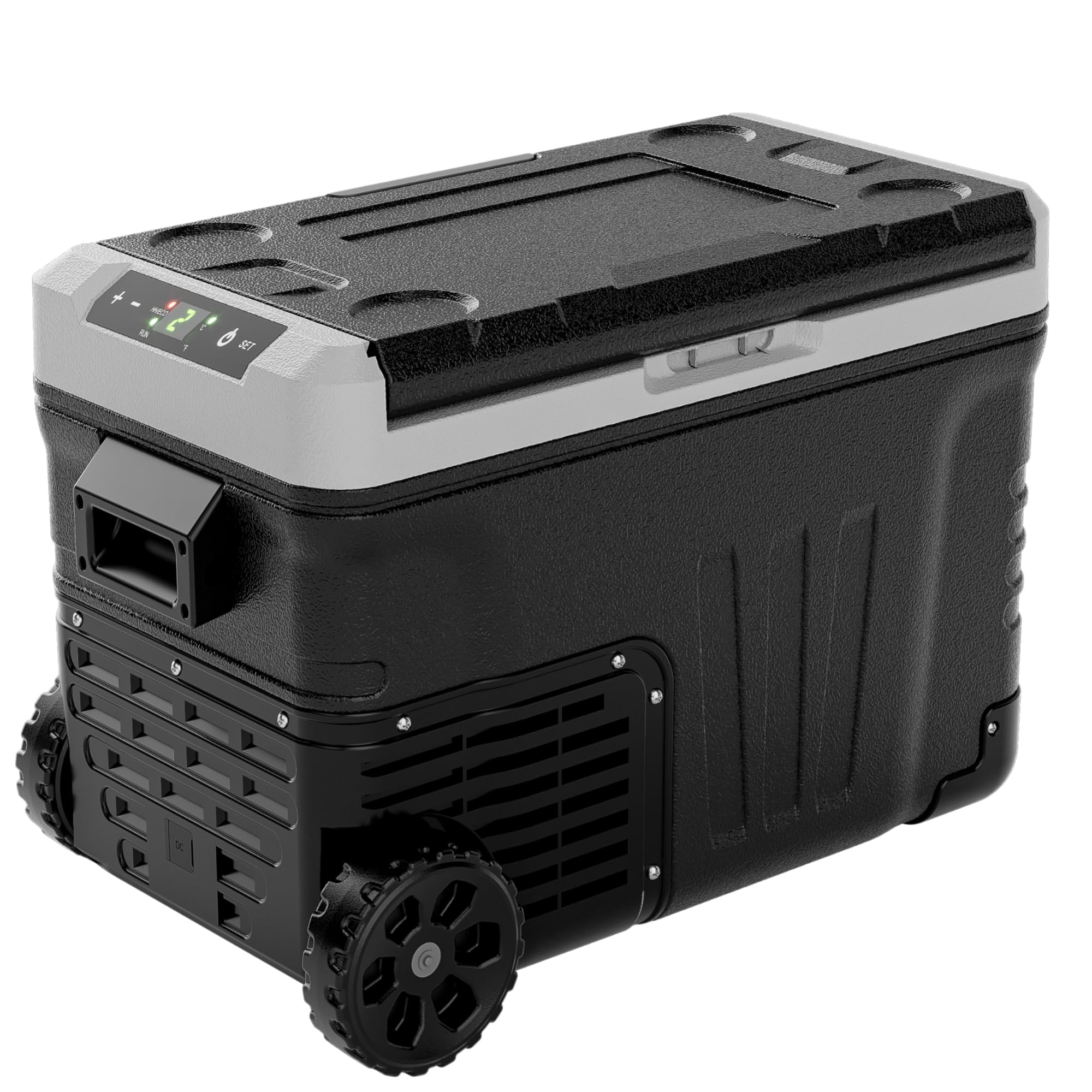 Euhomy 12 Volt Refrigerator, 37Qt(35L) Electric Cooler, Portable Freezer 12V/24V Dc 110-240V Ac, 12V Fridge -4?~68?, 12V Cooler