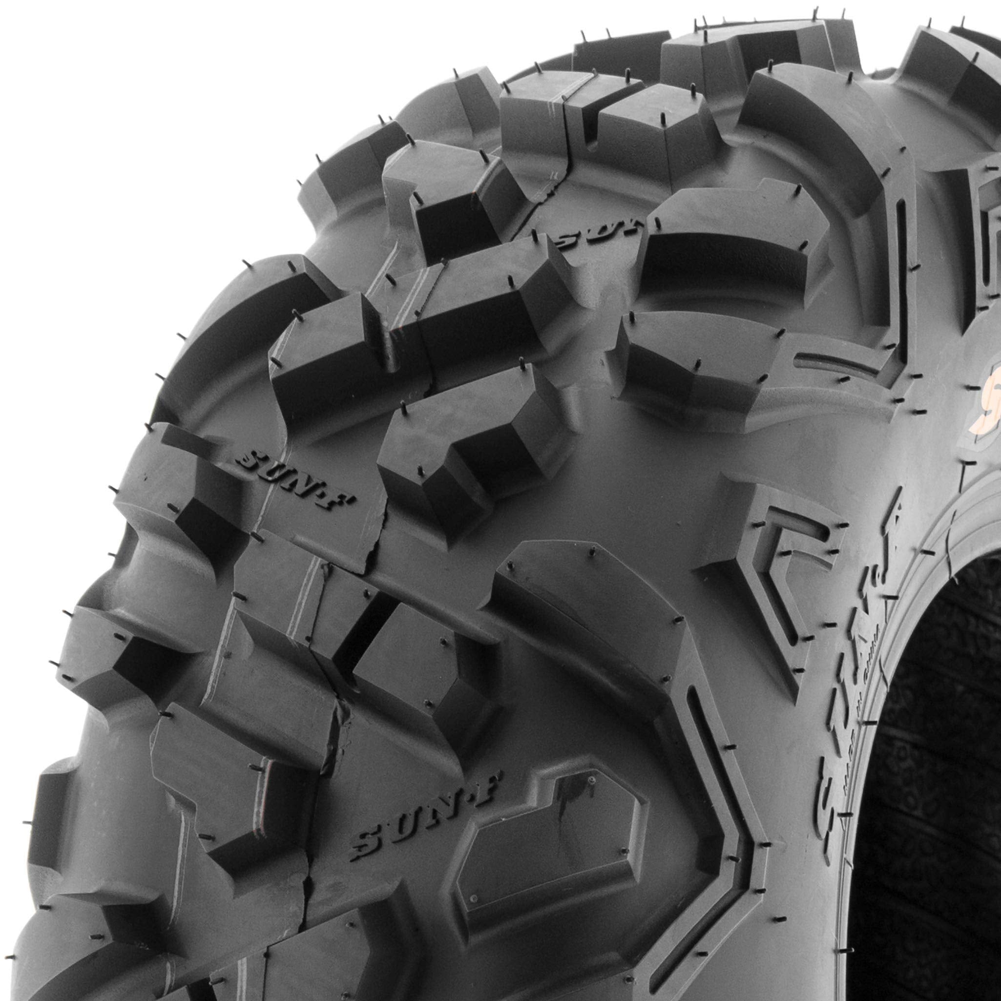 SUNF Set of 4 ATV & Go-Kart Mini Bike Tires, 145/70-6, Rubber, Black, 6 PR