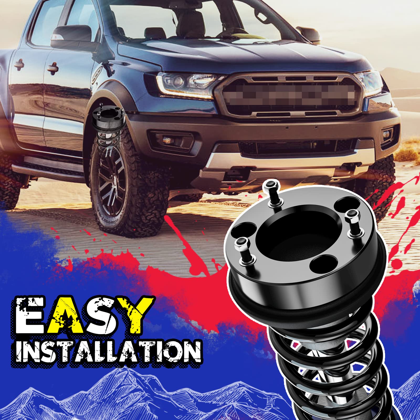 Ksp 2'' Silverado Leveling Lift Kits, 2In Front Suspension Lift Spacers Compatible With Chevy Silverado Gmc Sierra 1500 2007-202
