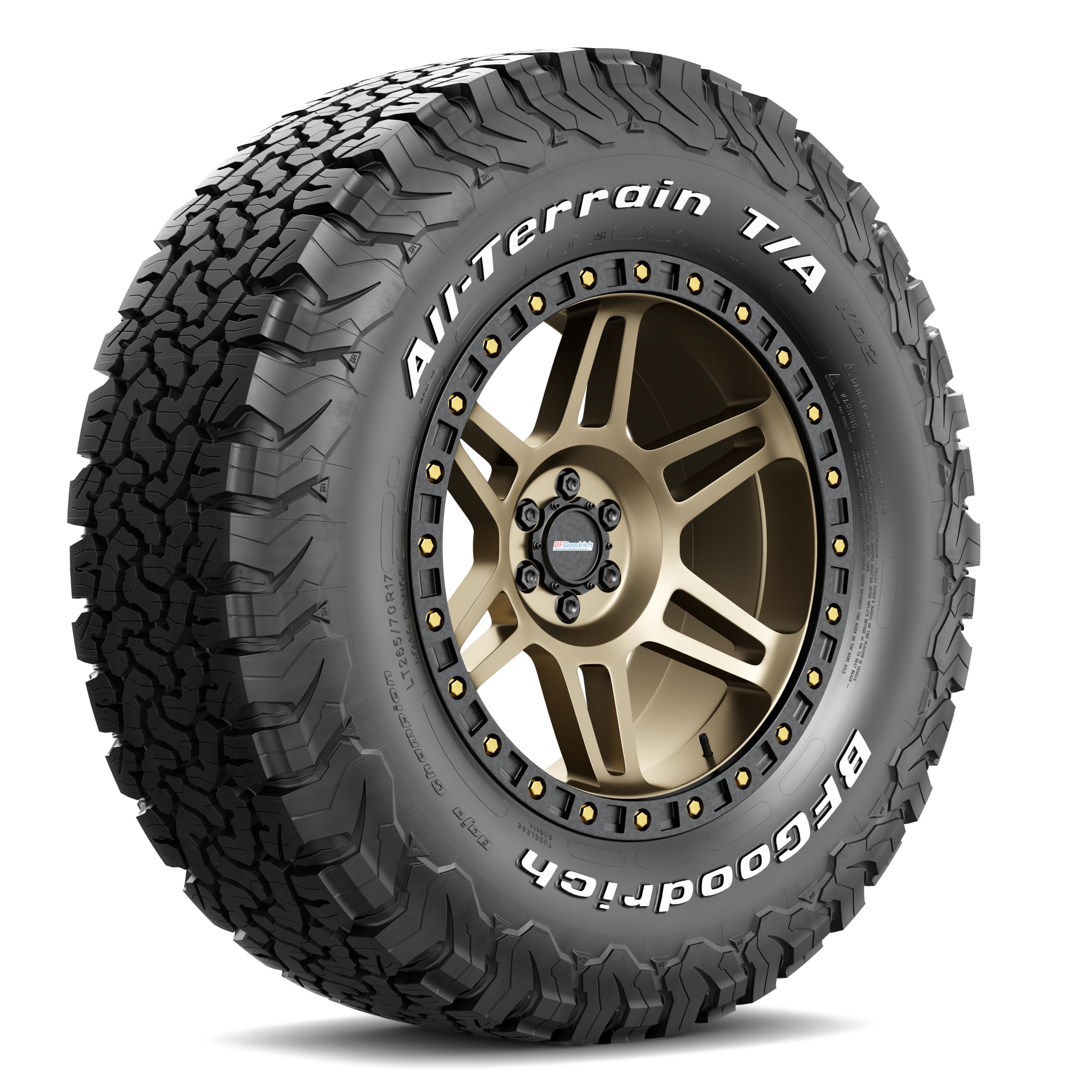 Bfgoodrich All Terrain T/A Ko2 Radial Car Tire For Light Trucks, Suvs, And Crossovers, Lt285/70R17/C 116/113Q Lrc