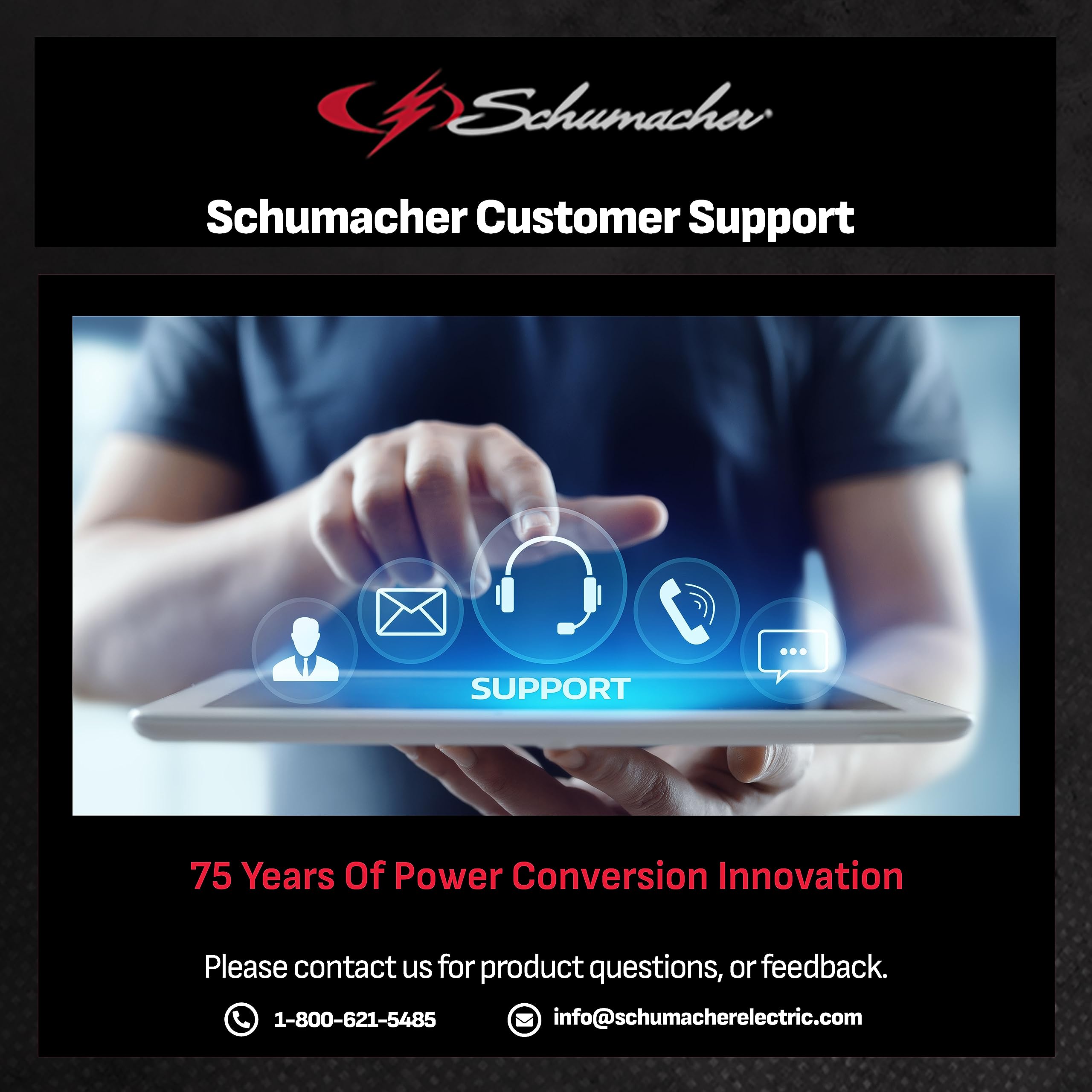 Schumacher SJ1331 Rechargeable AGM Jump Starter - 800 Amps, Air Compressor, 12V DC/USB Power Station for Gas/Diesel Vehicles