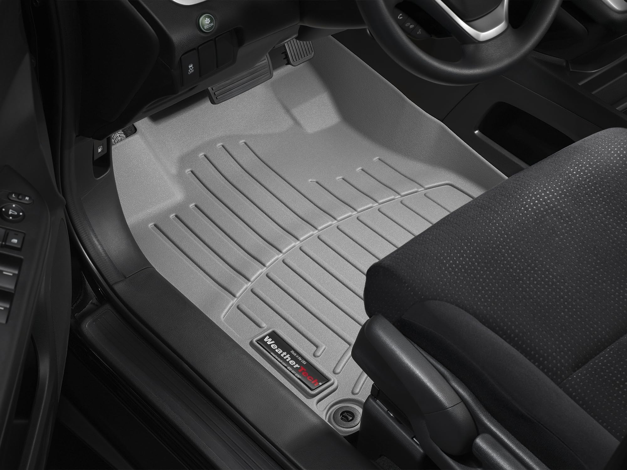 WeatherTech Custom Fit FloorLiners for Tesla Model X - 2nd Row (4416826), Black