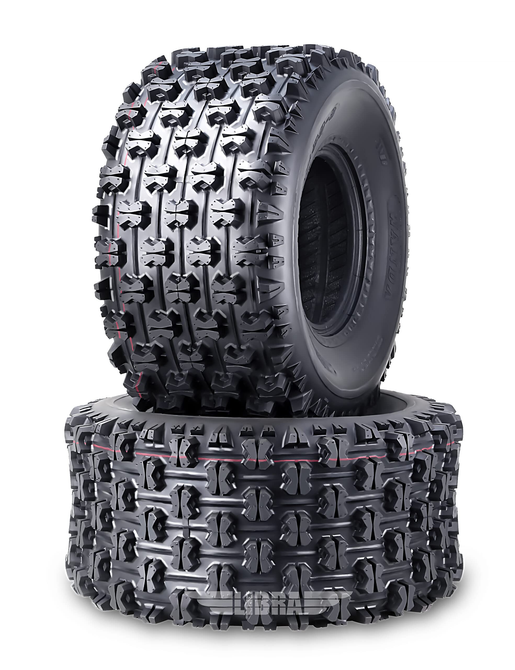 Wanda Set 2 Sport Atv Tires At 22X11-10 22X11X10 P357 Gncc (Grand National Cross Country) Race Tire 0.71'' Lugs 10268