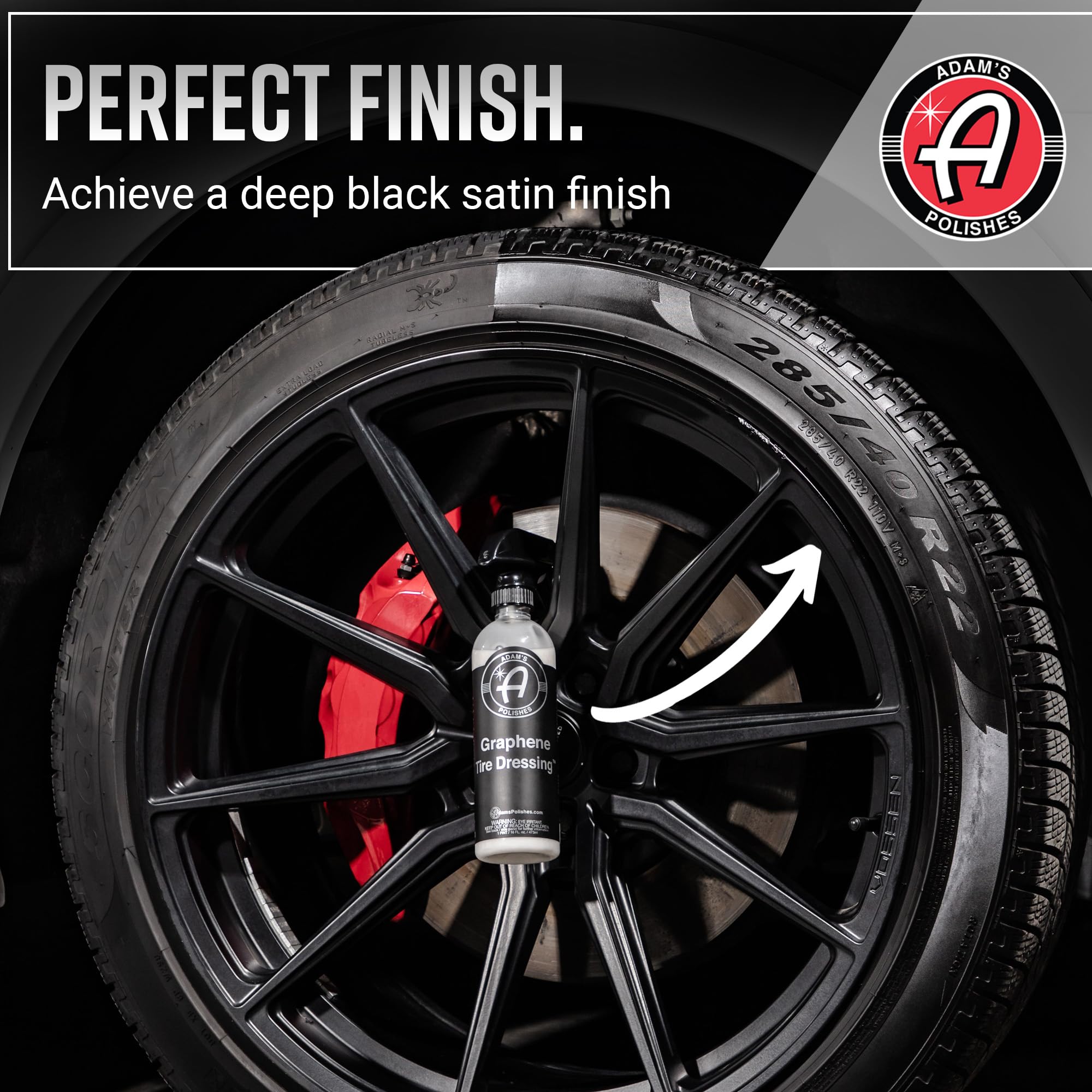 Adam's Polishes Graphene Tire Dressing Combo - Premium Tire Care for Enhanced Shine and Protection