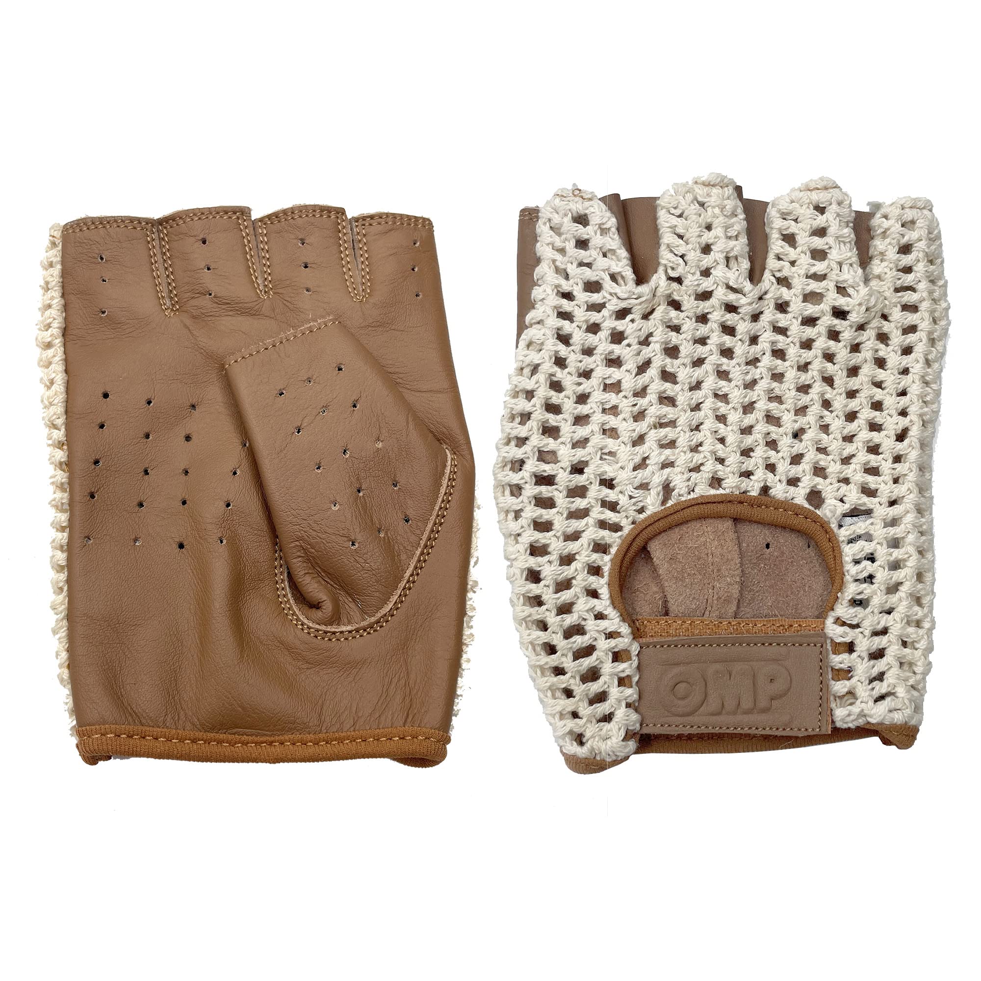 OMP - Tazio Vintage Glove Cream/Brown Leather - SizeL (IB0-0747-A01-010-L)