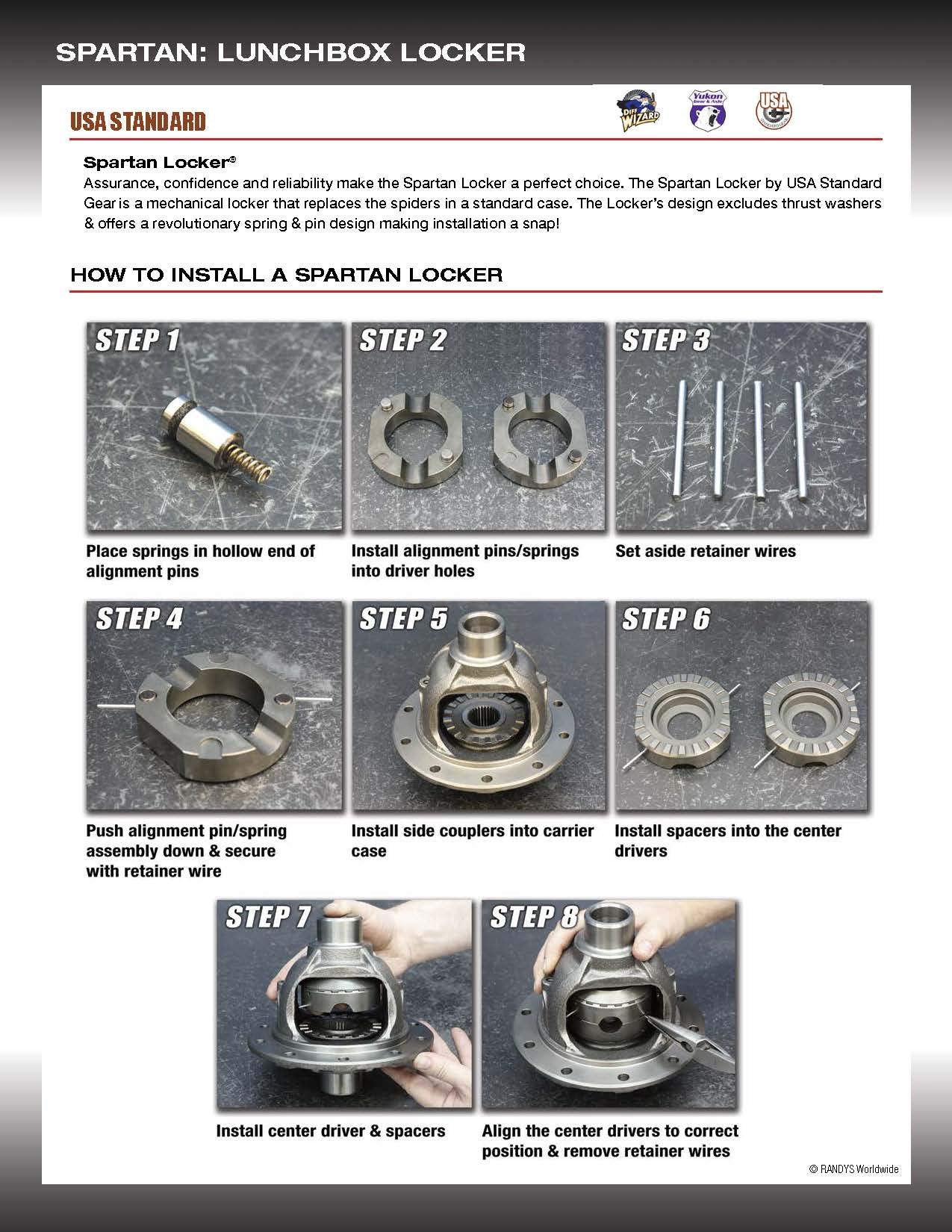 Spartan Locker Sl D30Jl-27 Lunchbox Locker For Dana 30 Jl M186 Differential