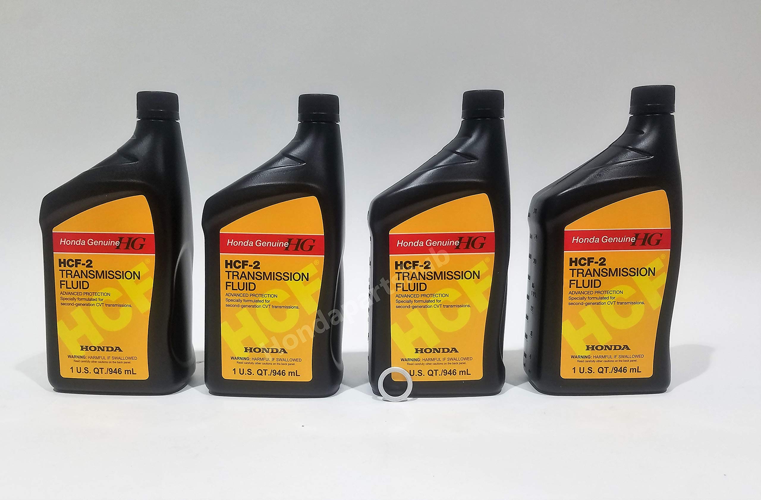 Genuine Honda HCF-2 Fluid, 1 QT (946 ML), Black, Model 08200-HCF2, Engine Oil Additive
