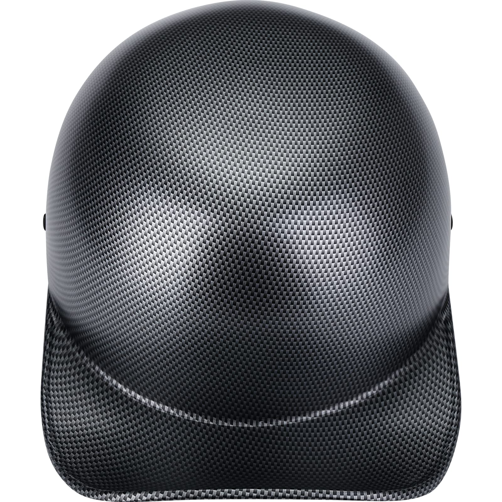 Yesmotor Baseball Motorcycle Helmet Half Cap For Bike Cruiser Chopper Moped Scooter- Dot Approved (Carbon Fiber, Xl)