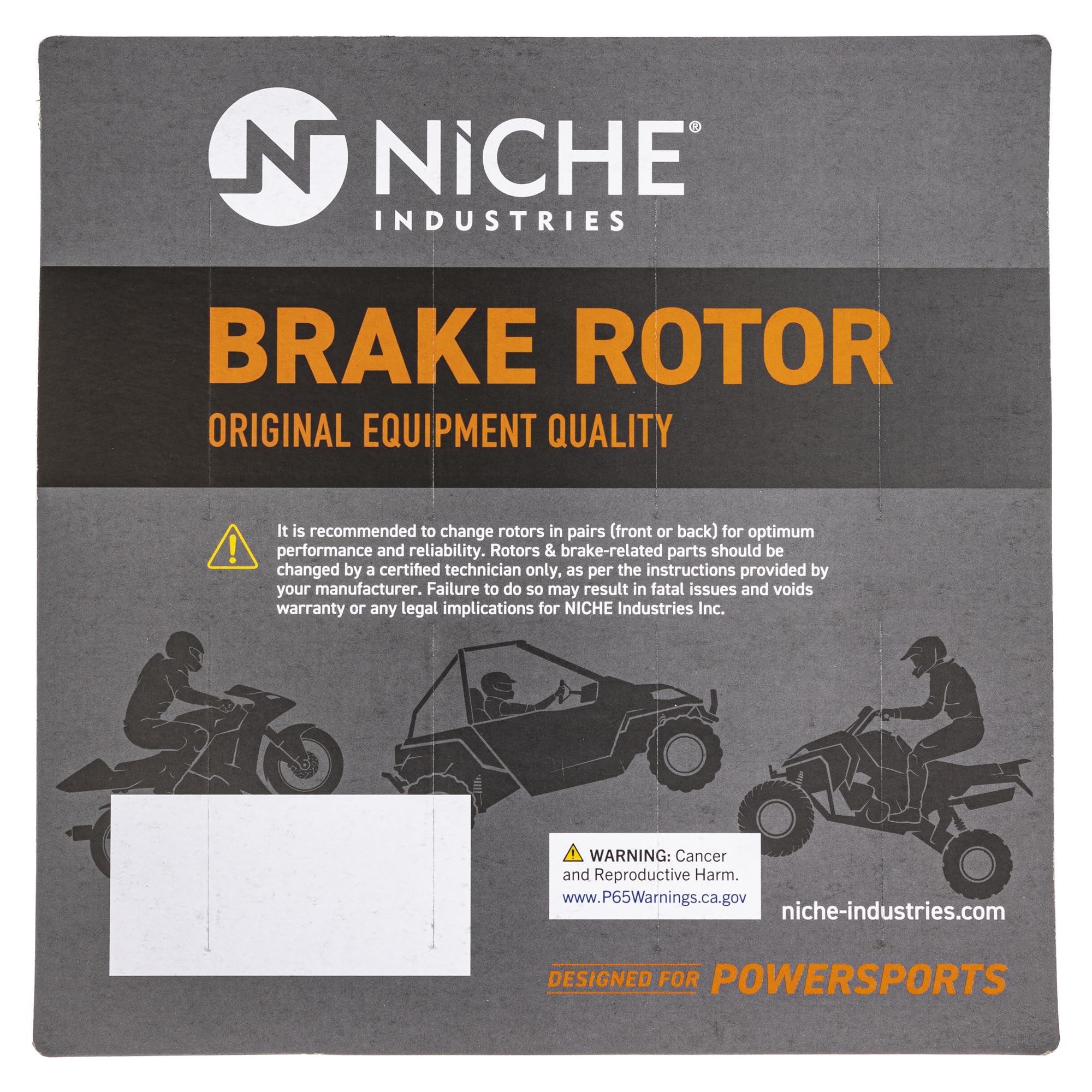 Niche Rear Brake Rotor For Polaris Ranger 500 Sportsman 500 400 450 600 700 5244635 1910188