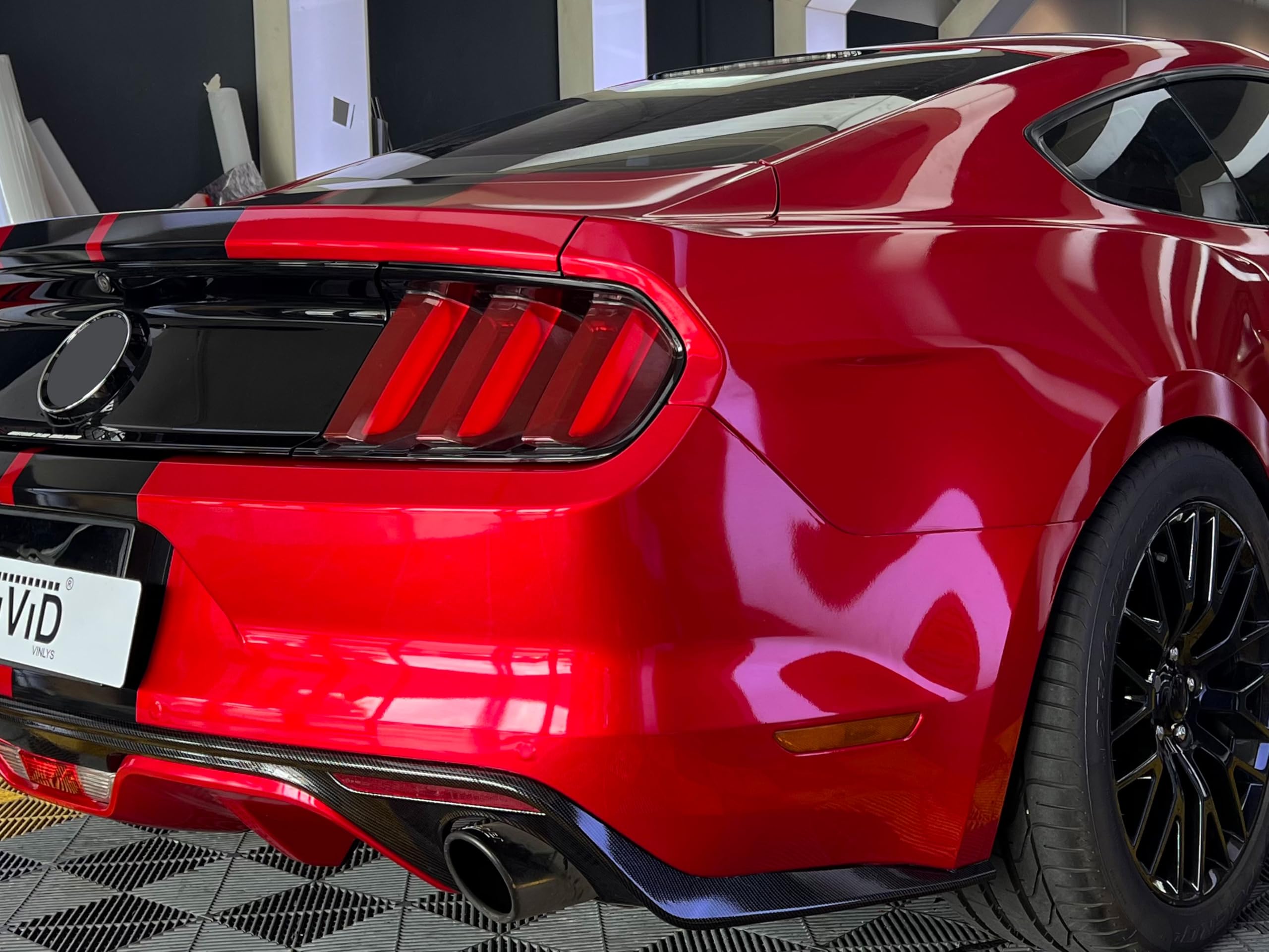 Vvivid+ Ultra Gloss Metallic Candy Red Vinyl Car Wrap Premium Paint Replacement Film Roll With Nano Air Release Technology (1.5F