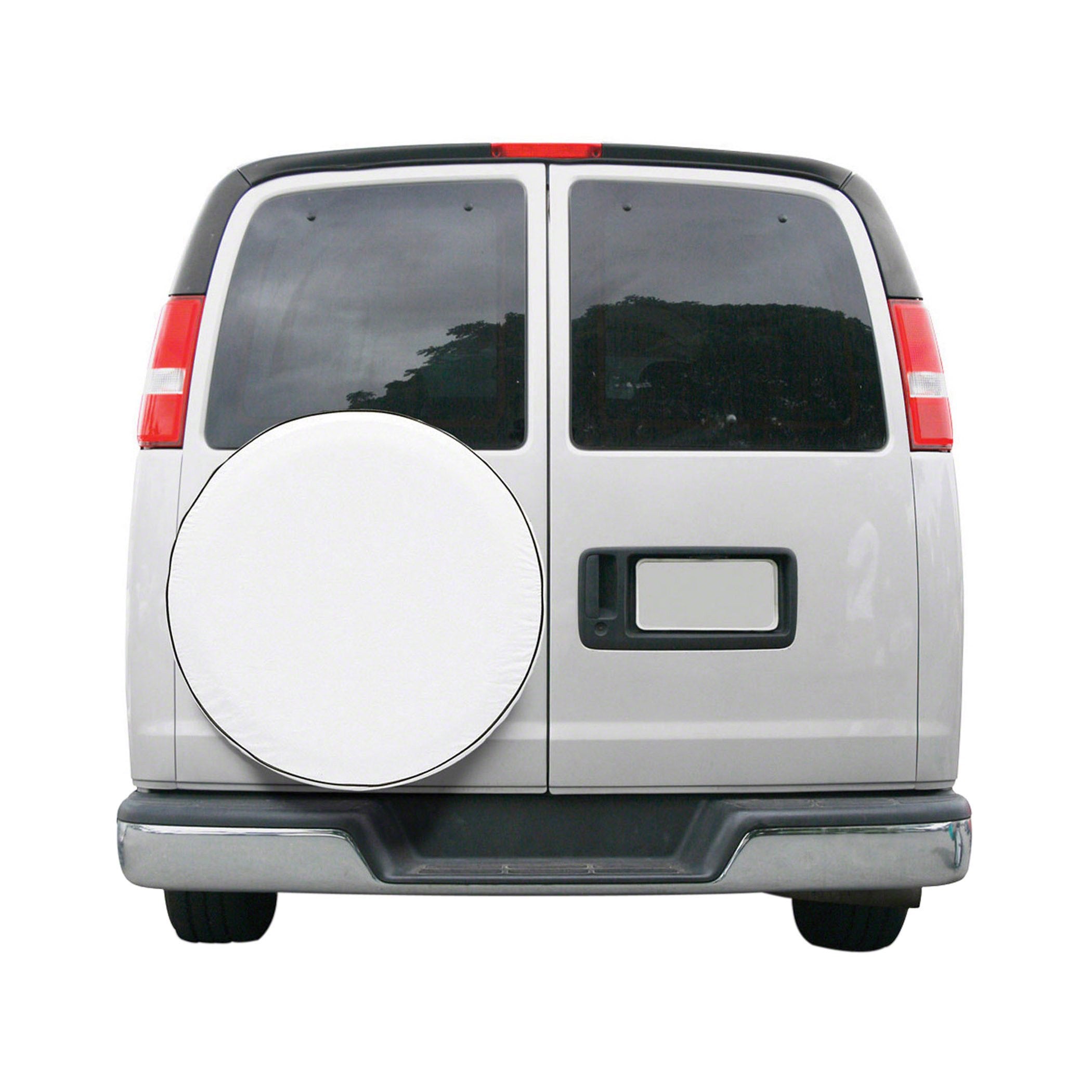 Classic Accessories Over Drive Custom Fit Spare Tire Rv Cover, Wheels 25.5 - 26.5 Diameter, White