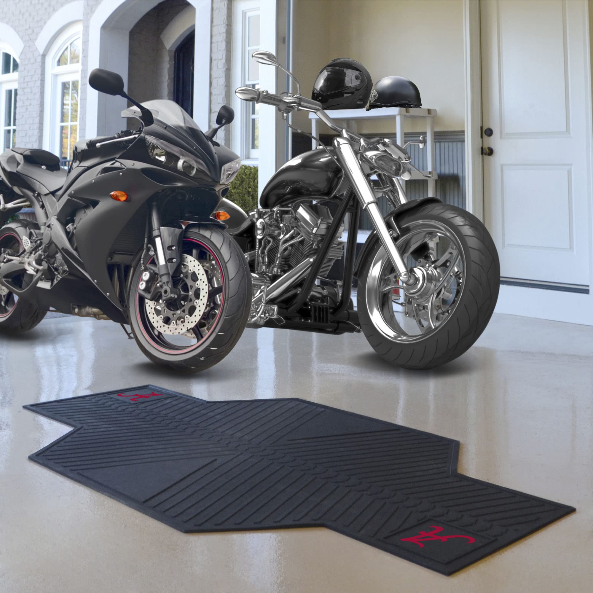 Fanmats 15208 Alabama Crimson Tide Motorcycle Mat