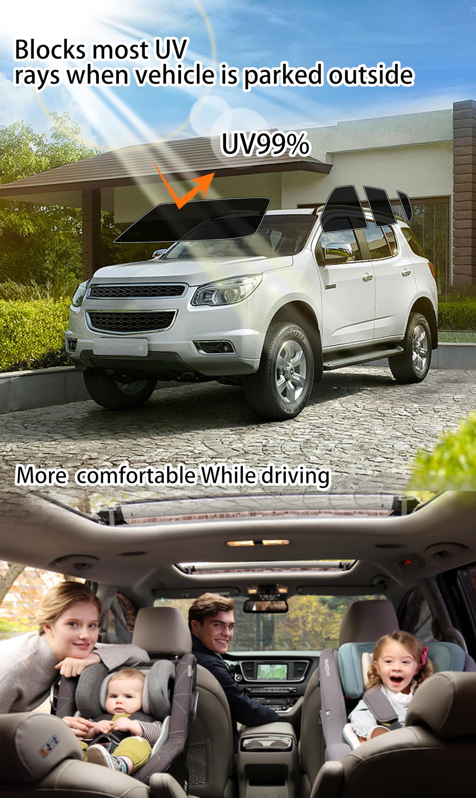 2Ply Premium Window Tint Film For Car 20''In X 25'Ft (20% Vlt), Protects Privacy, Blocks Uv And Reduces Heat, Film Roll For Car