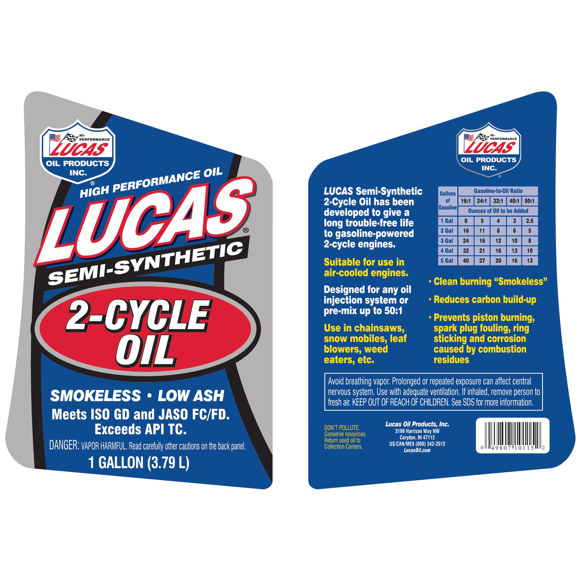 Lucas Oil Productsinc. 10115 Semi-Syn 2 Cyc O