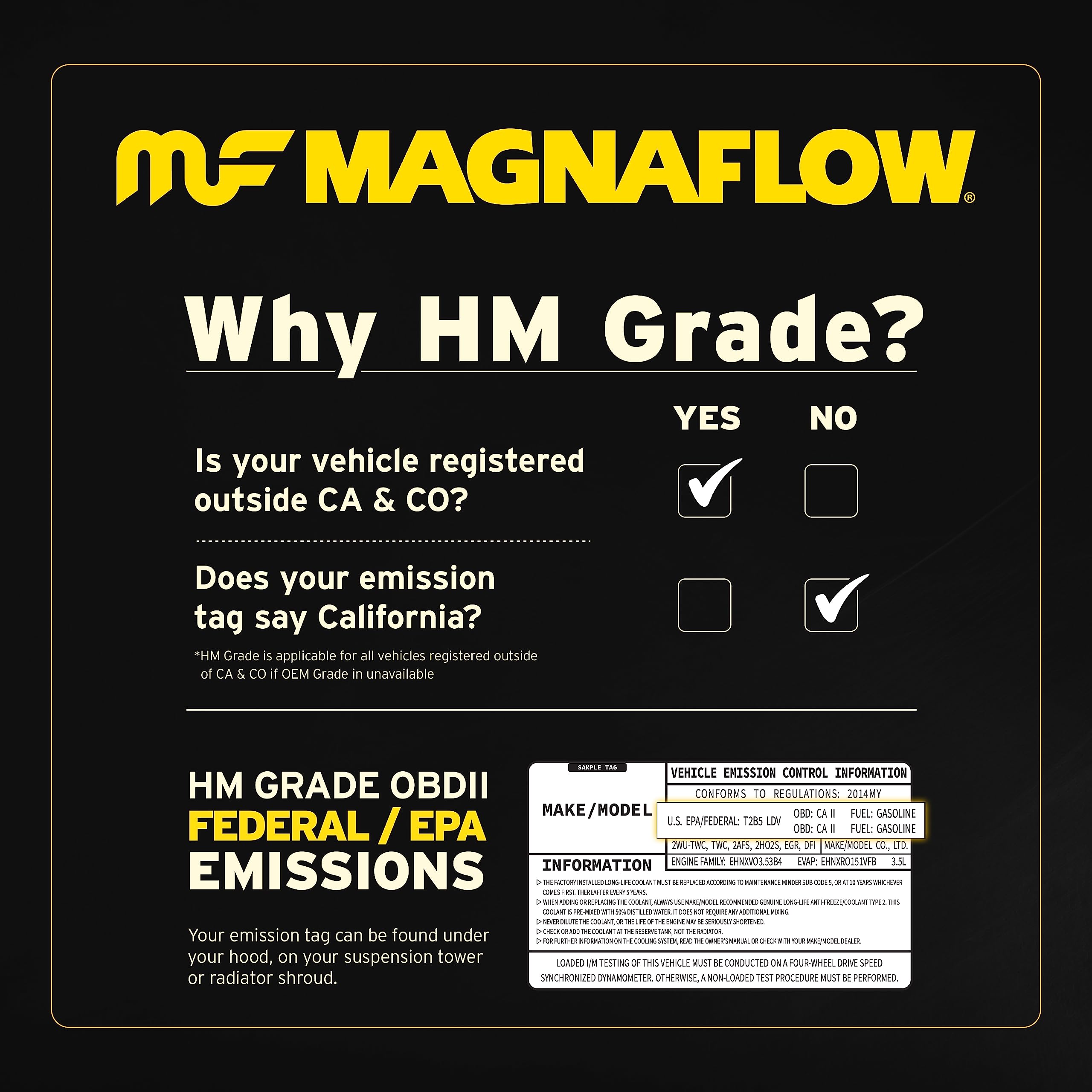 Magnaflow 99355Hmp Universal Catalytic Converter (Non Carb Compliant)
