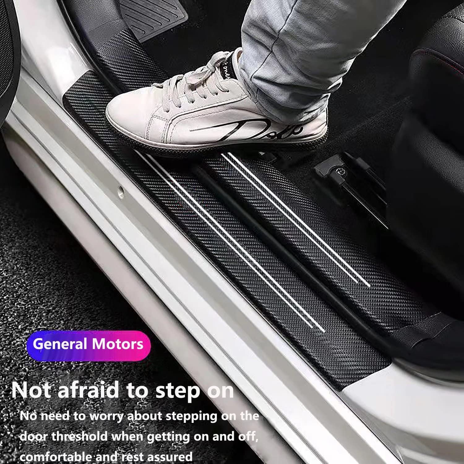 Tacopets Door Sill Protector, Door Sill Scratch Protection (For All Car Models) Door Sill Protector(4Pc)
