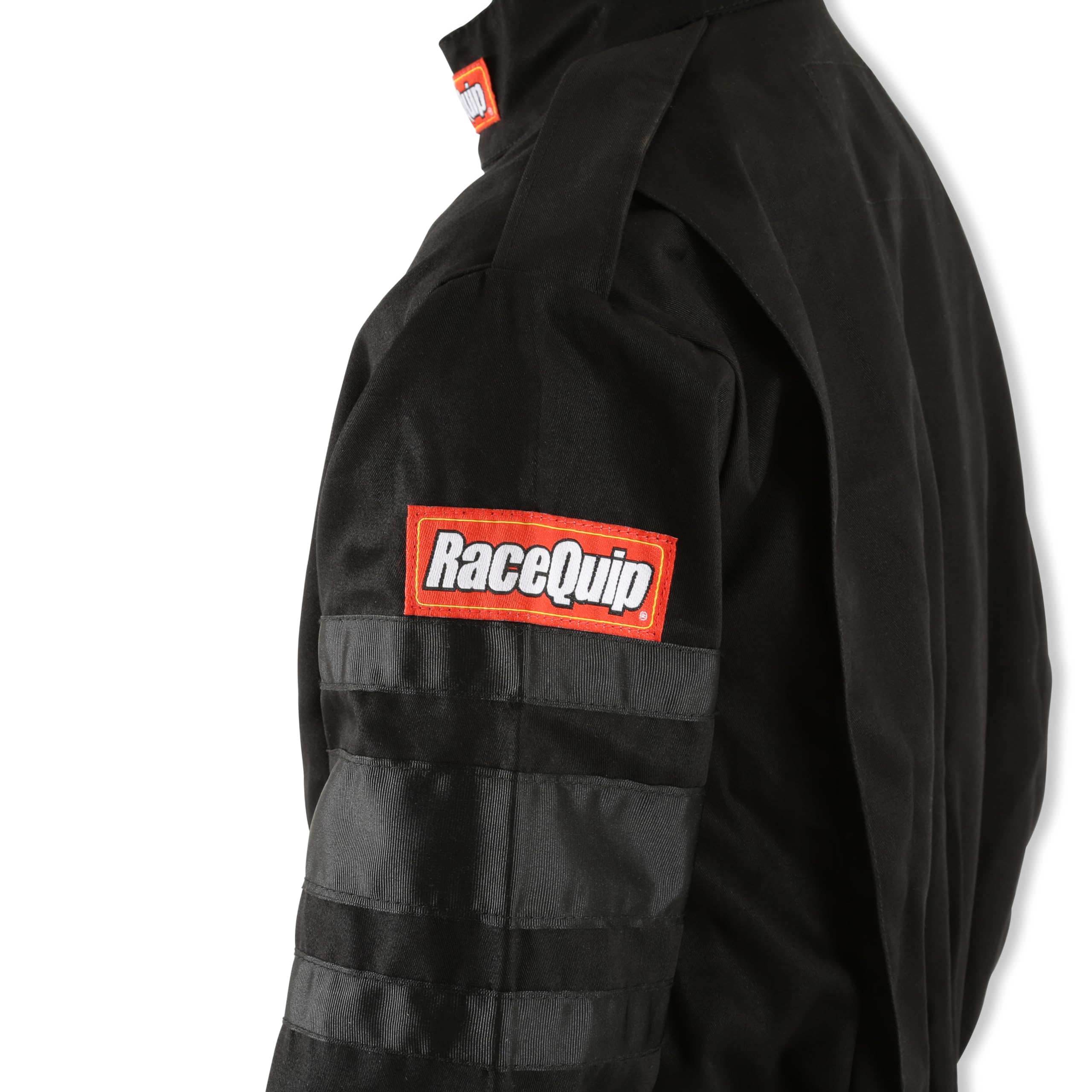 Racequip 110006Rqp 110 Series 1-Pc Driving Suit - Sfi 3.2A/1 - Black - Xl