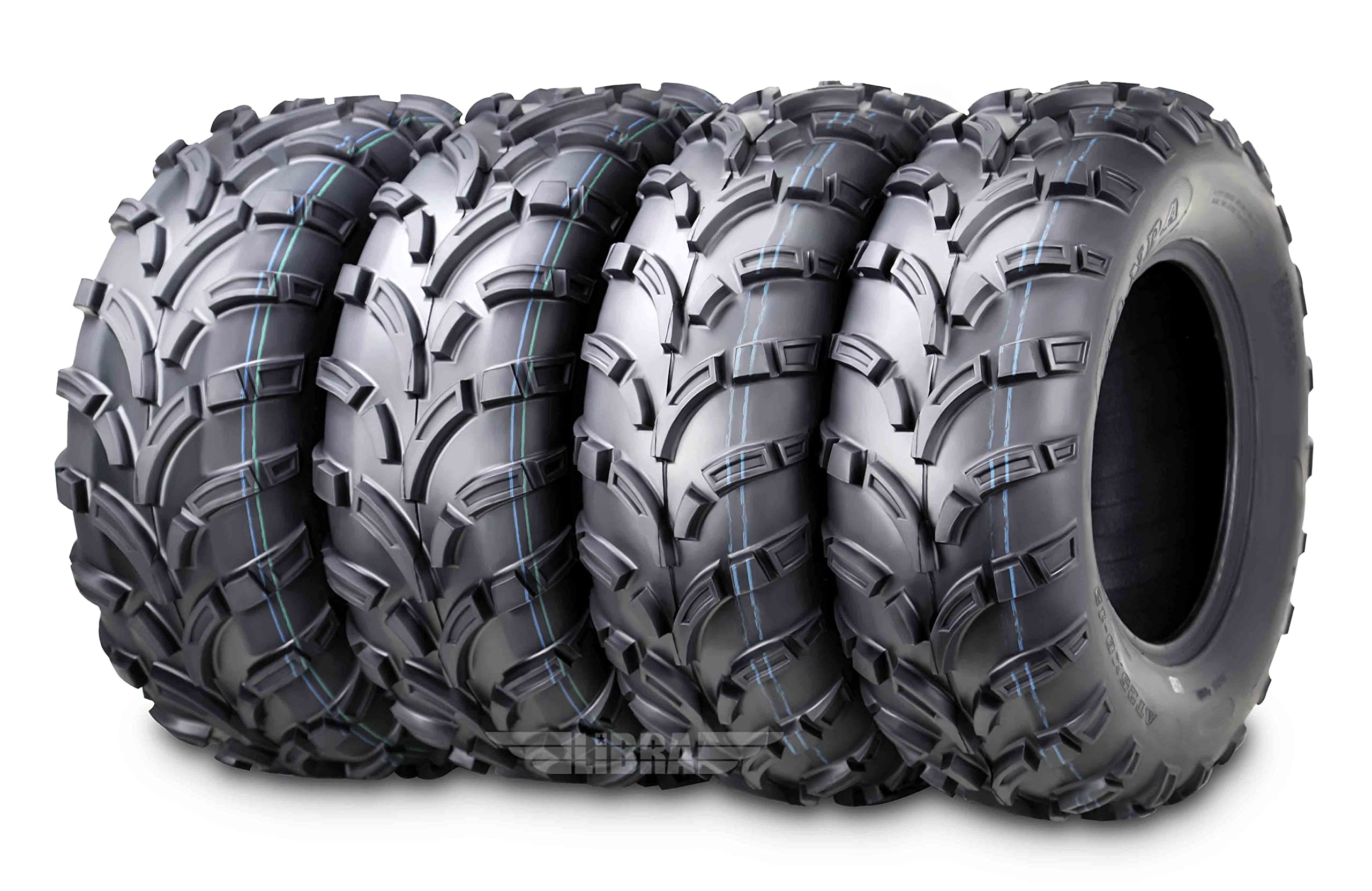 Wanda Utv Atv Tires 24X8-12 Front & 24X9-11 Rear /6Pr P373 Lit Mud