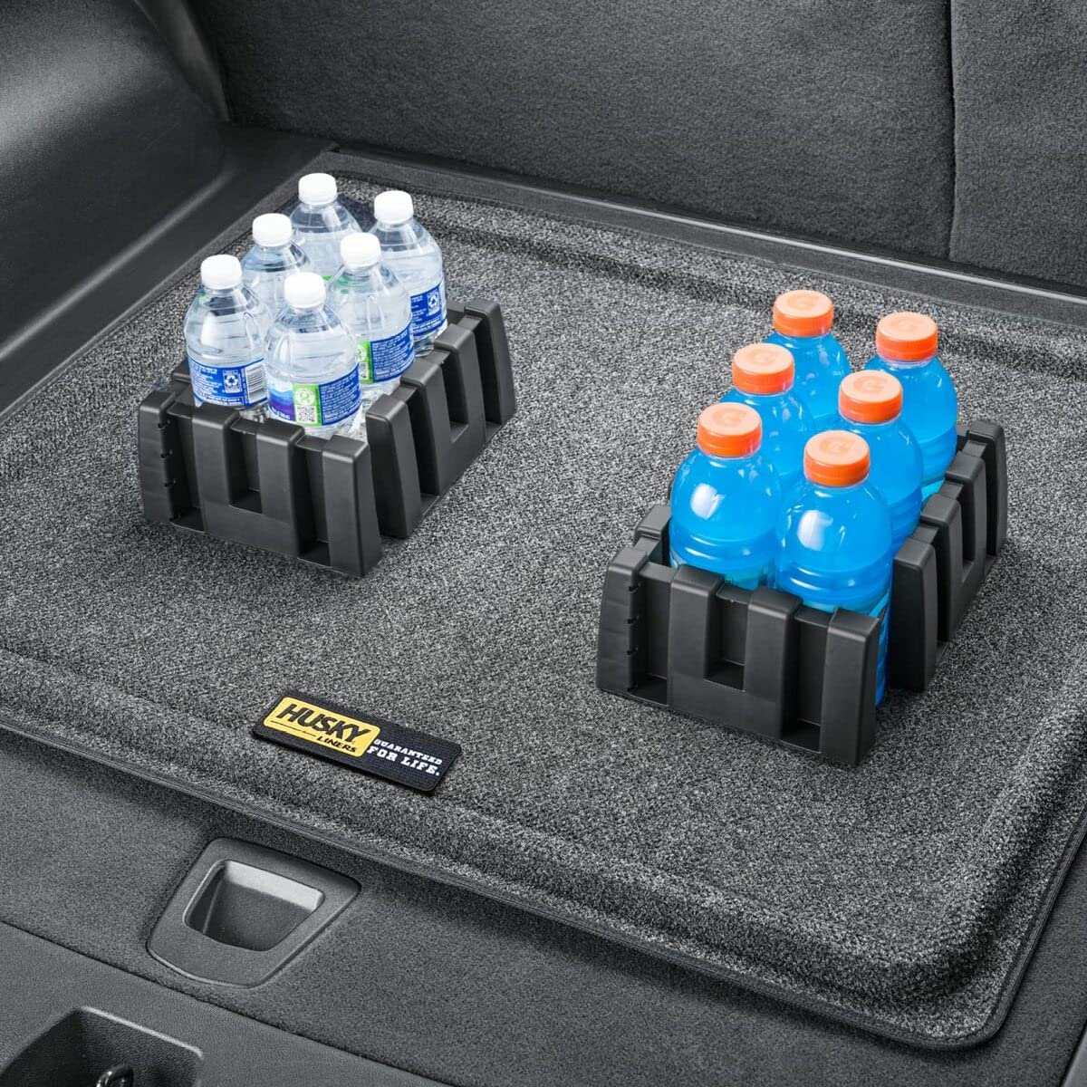 Husky | Cargo-Logic/Cargo Organizers | Universal Fitment | Medium Size, (Includes 30 X 36 Mat And Set Of 4 Cargo Logic Loks)