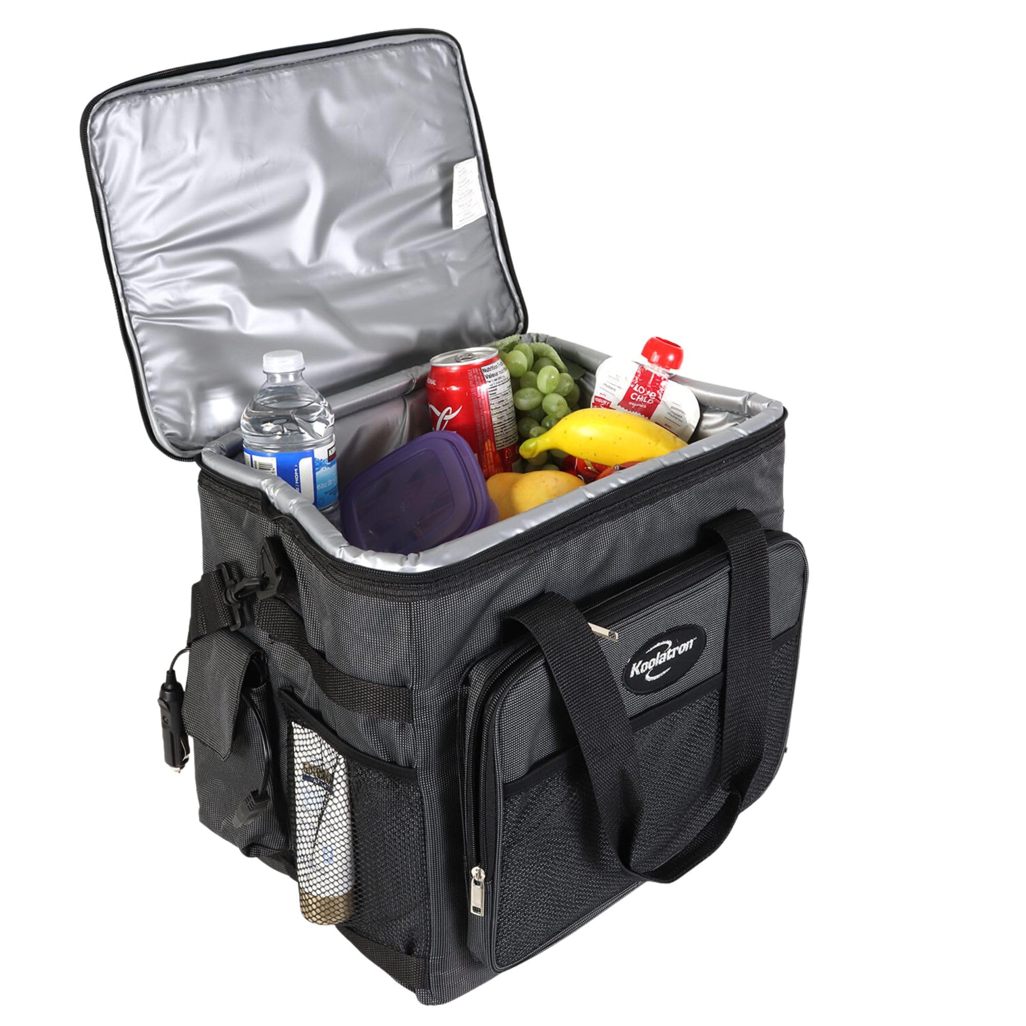 Koolatron 12V Electric Cooler Bag 25L (26 Qt) - Portable Iceless Thermoelectric Fridge For Camping Travel Road Trips And Picnics - Soft-Sided Lightweight And Foldable