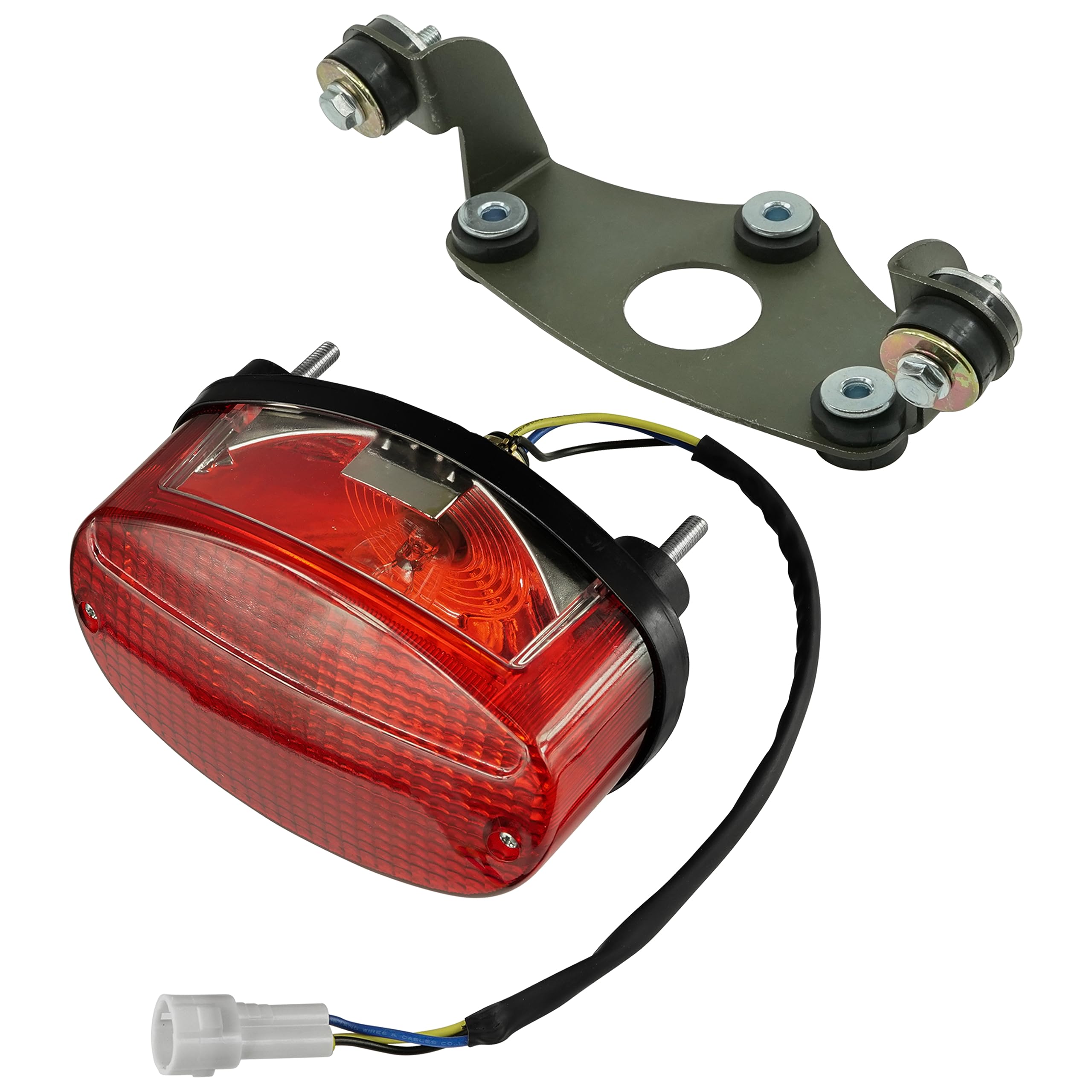 Caltric Rear Brake Taillight Bracket Compatible with Yamaha Raptor 660R YFM660R 2002-2005